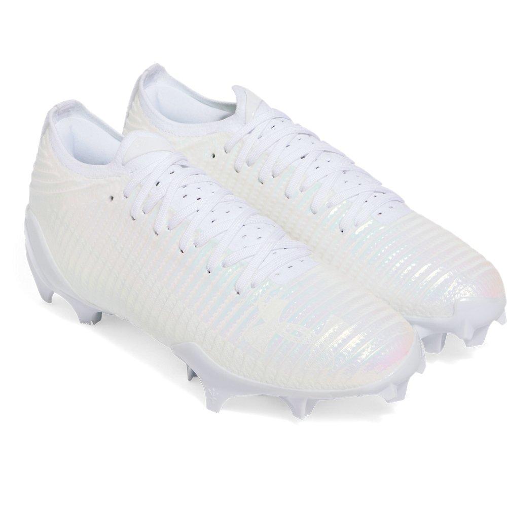 Under Armour Blur Pro "White/White/White" Men's Football Cleat - WHITE/WHITE/WHITE Thumbnail View 3