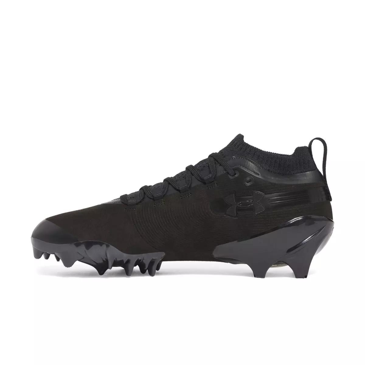 Under Armour Spotlight Pro Suede "Black/Black/Black" Men's Football Cleat - BLACK/BLACK/BLACK