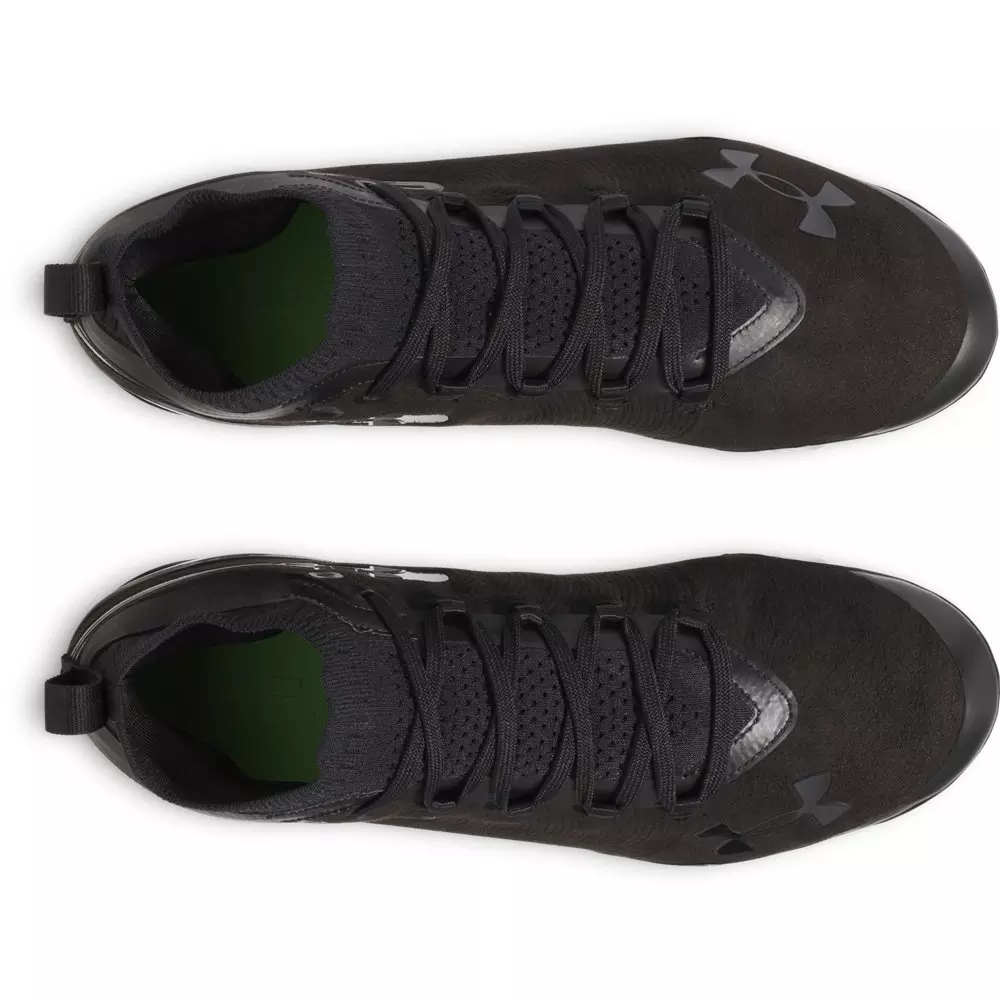 Under Armour Spotlight Pro Suede "Black/Black/Black" Men's Football Cleat - BLACK/BLACK/BLACK