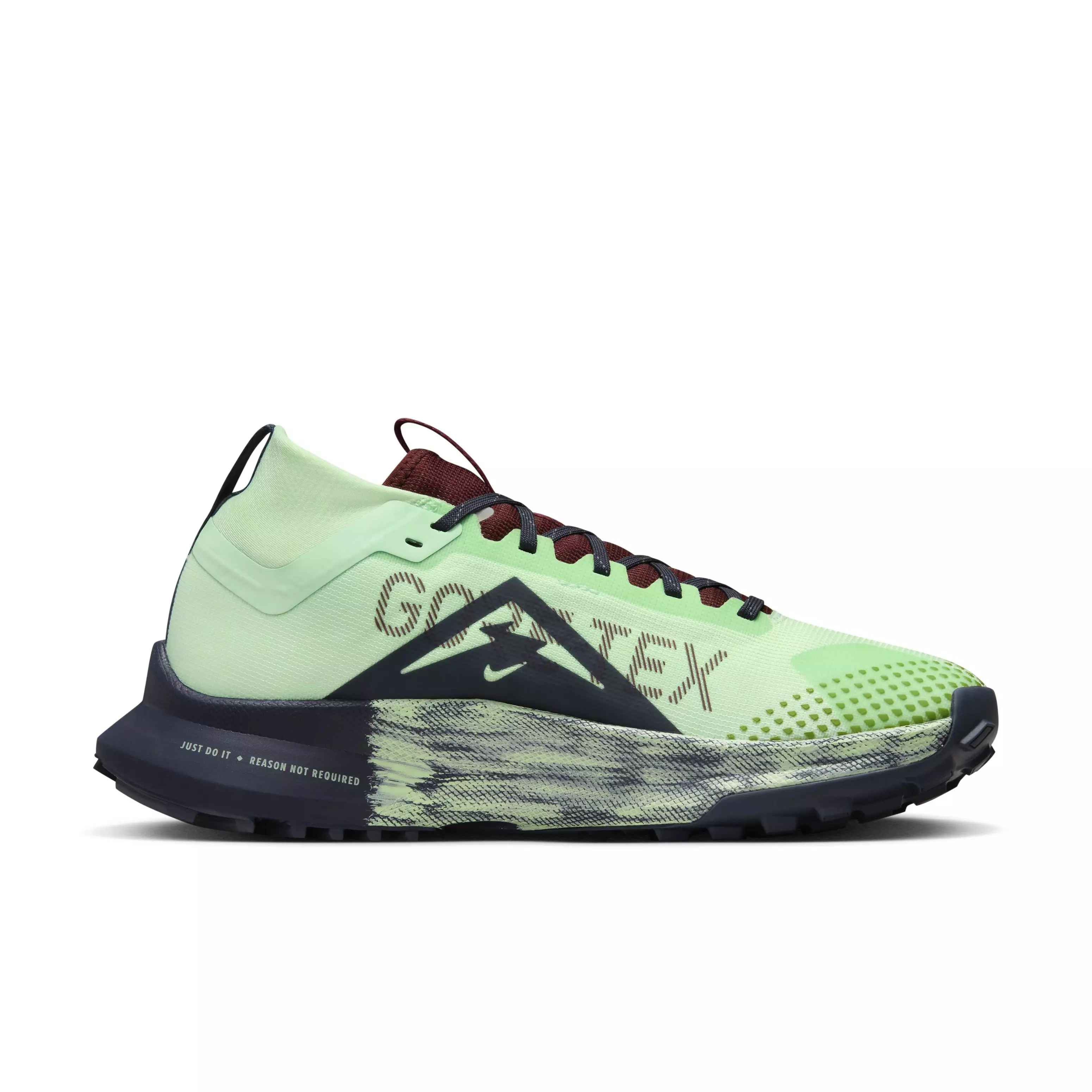Nike Pegasus Trail 4 GORE-TEX "Vapor Green/Thunder Blue/Light Armory Blue/Dark Team Red" Women's Trail Running Shoe - GREEN/BLUE/LT BLUE/DK RED