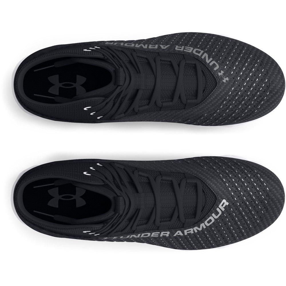 Under Armour Highlight 2 RM "Black/White/Metallic Silver" Men's Football Cleat - BLACK/WHITE/SILVER Thumbnail View 4