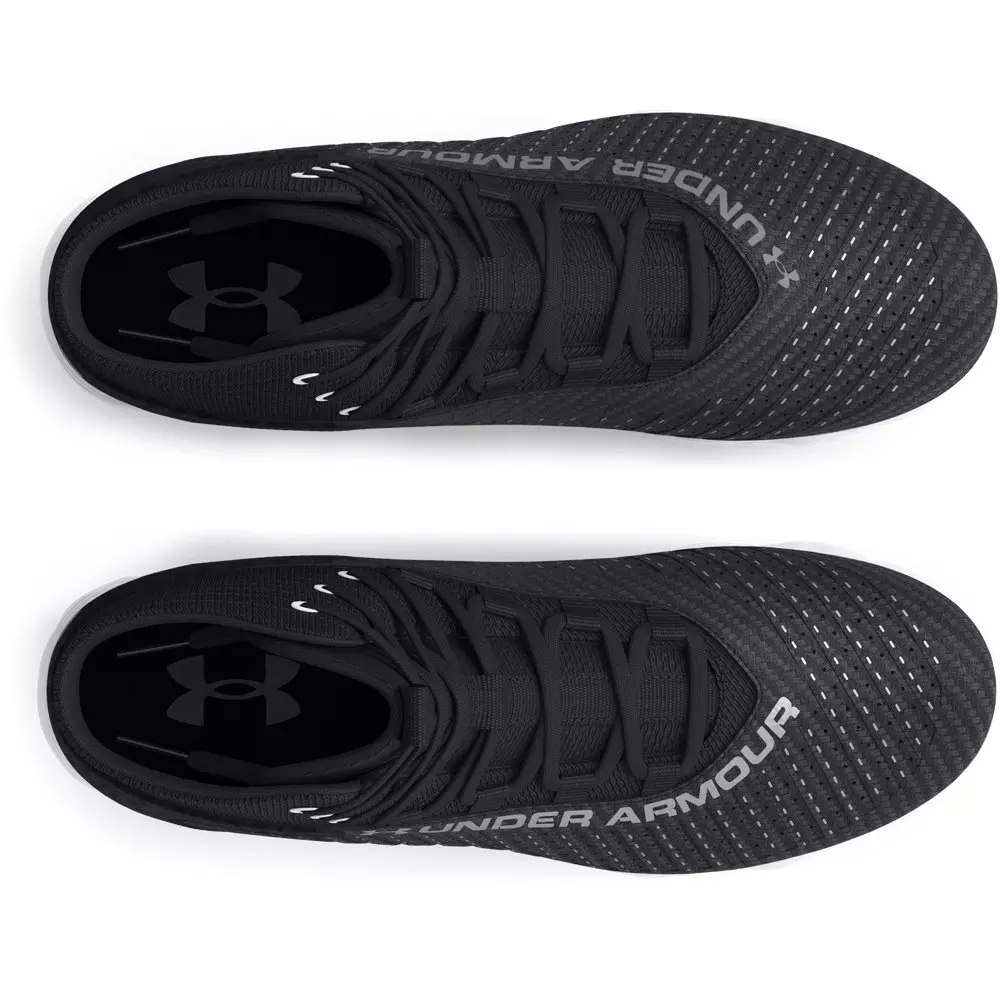 Under Armour Highlight 2 RM "Black/White/Metallic Silver" Men's Football Cleat - BLACK/WHITE/SILVER