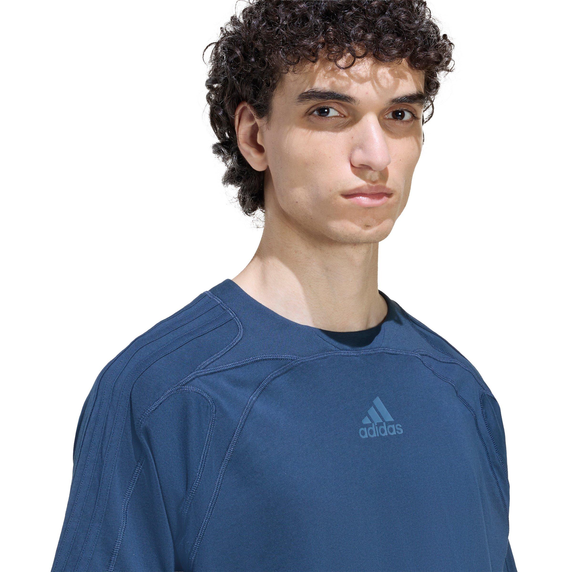 adidas Originals Men's Cutline Regular T-Shirt - Dark Blue - DARK BLUE Thumbnail View 3