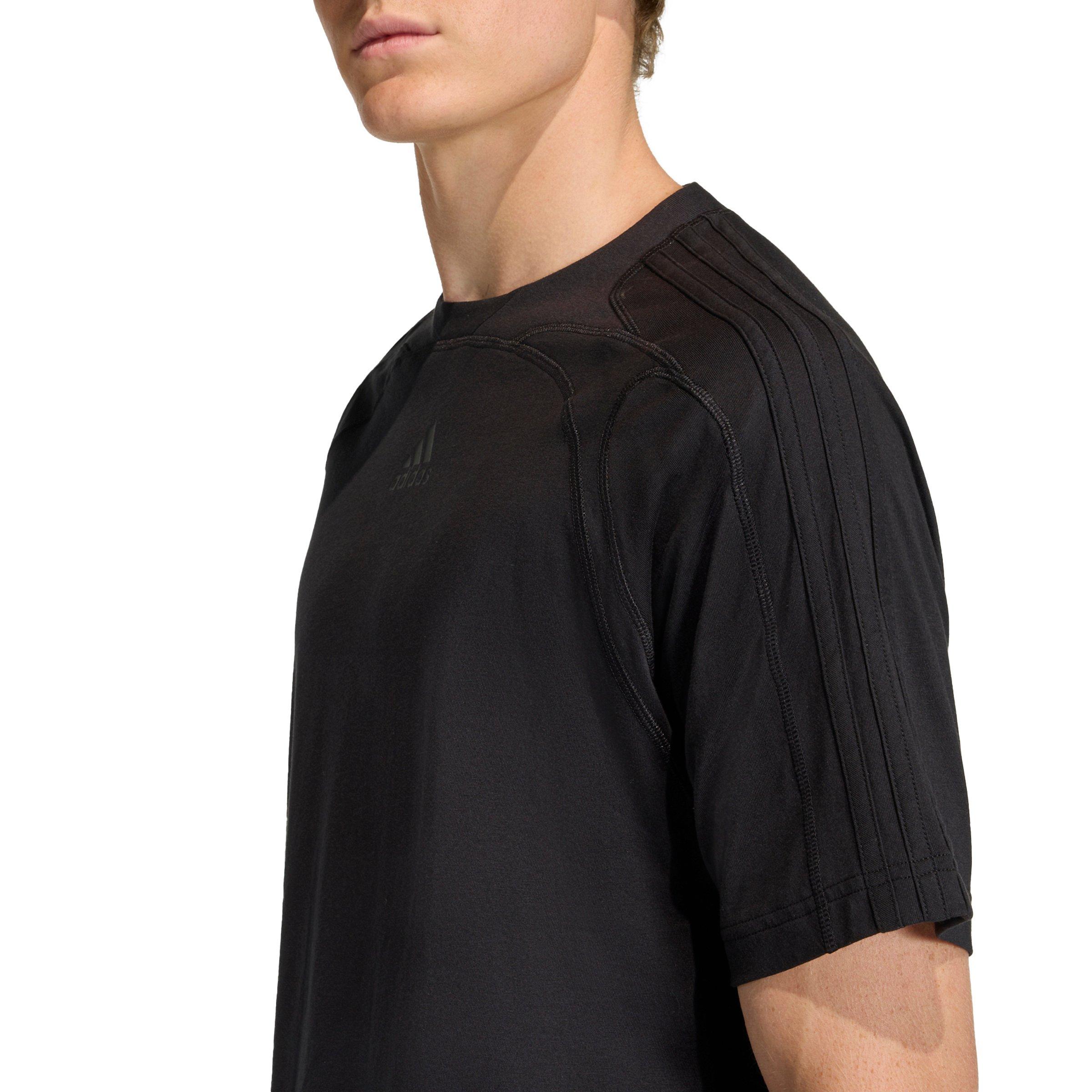 adidas Originals Men's Cutline Regular T-Shirt - Black - BLACK Thumbnail View 4