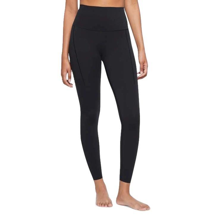 Nike Women's Gentle-Support High-Waisted 7/8 Leggings - BLACK Thumbnail View 1