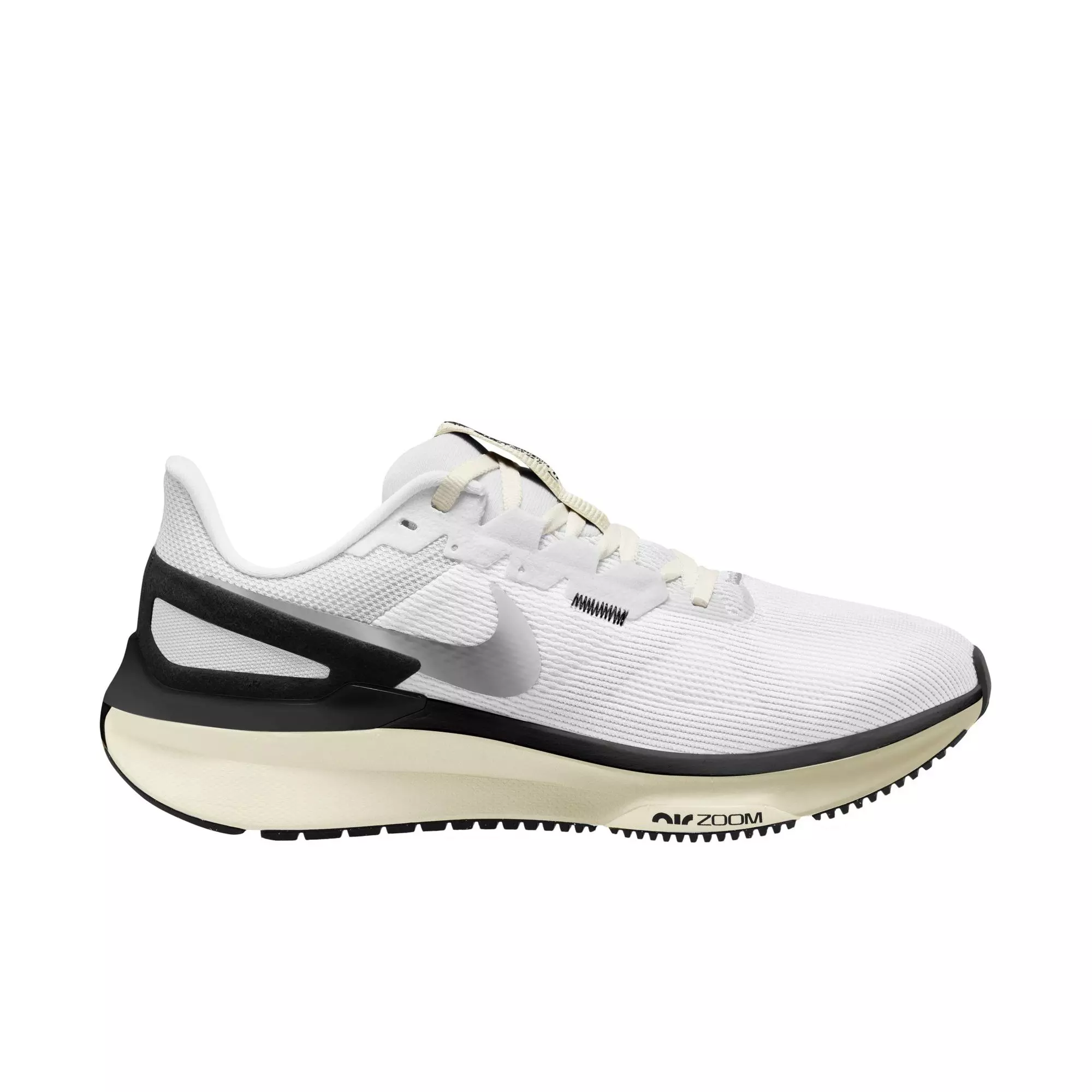 Nike Structure 25 "White/Black/Sail/Coconut Milk" Women's Running Shoe - WHITE/BLACK/SAIL/MILK