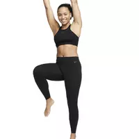 Nike Women's Gentle-Support Zenvy Mid-Rise 7/8 Leggings-Black - Hibbett