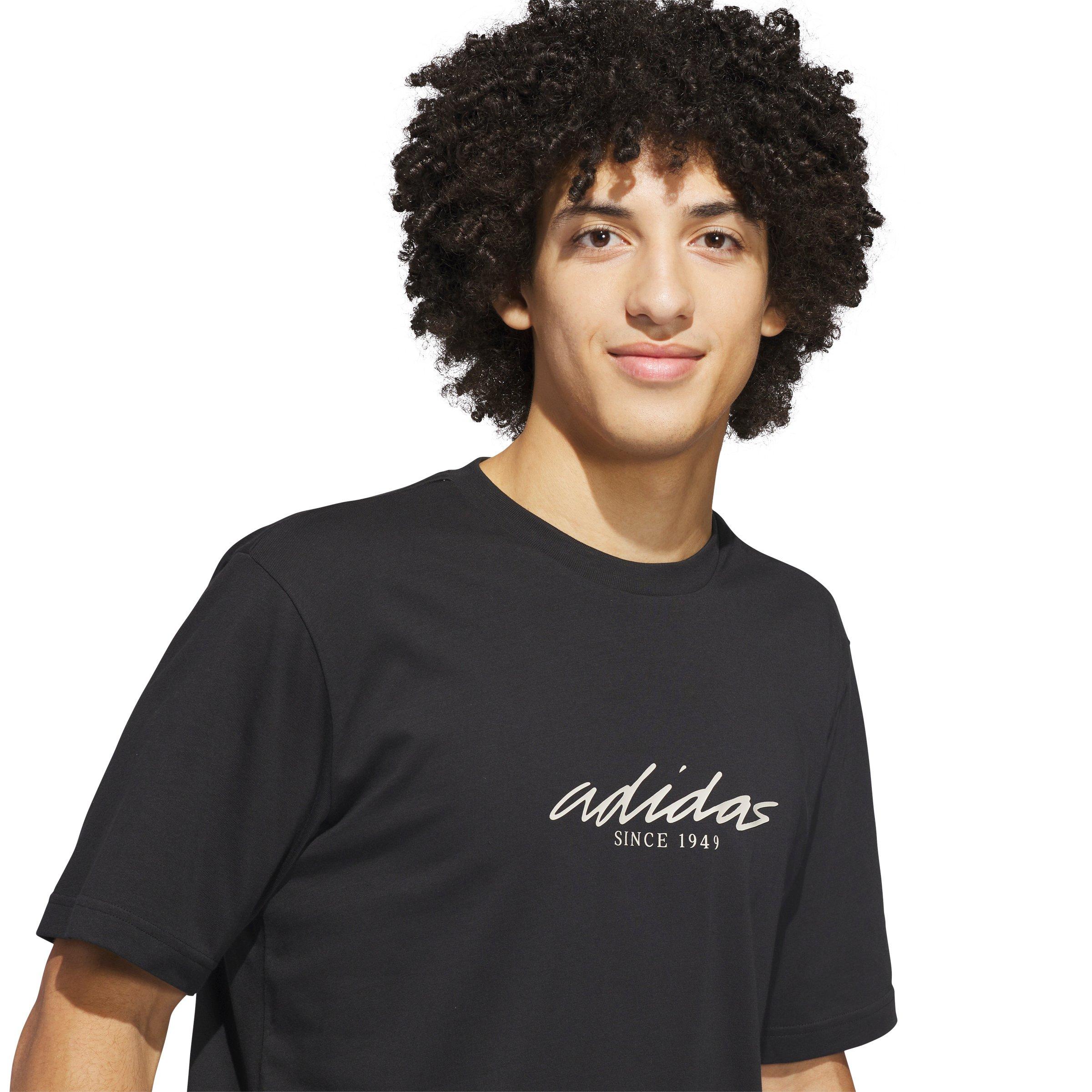 adidas Men's Color Connect Graphic T-Shirt - Black - BLACK Thumbnail View 3