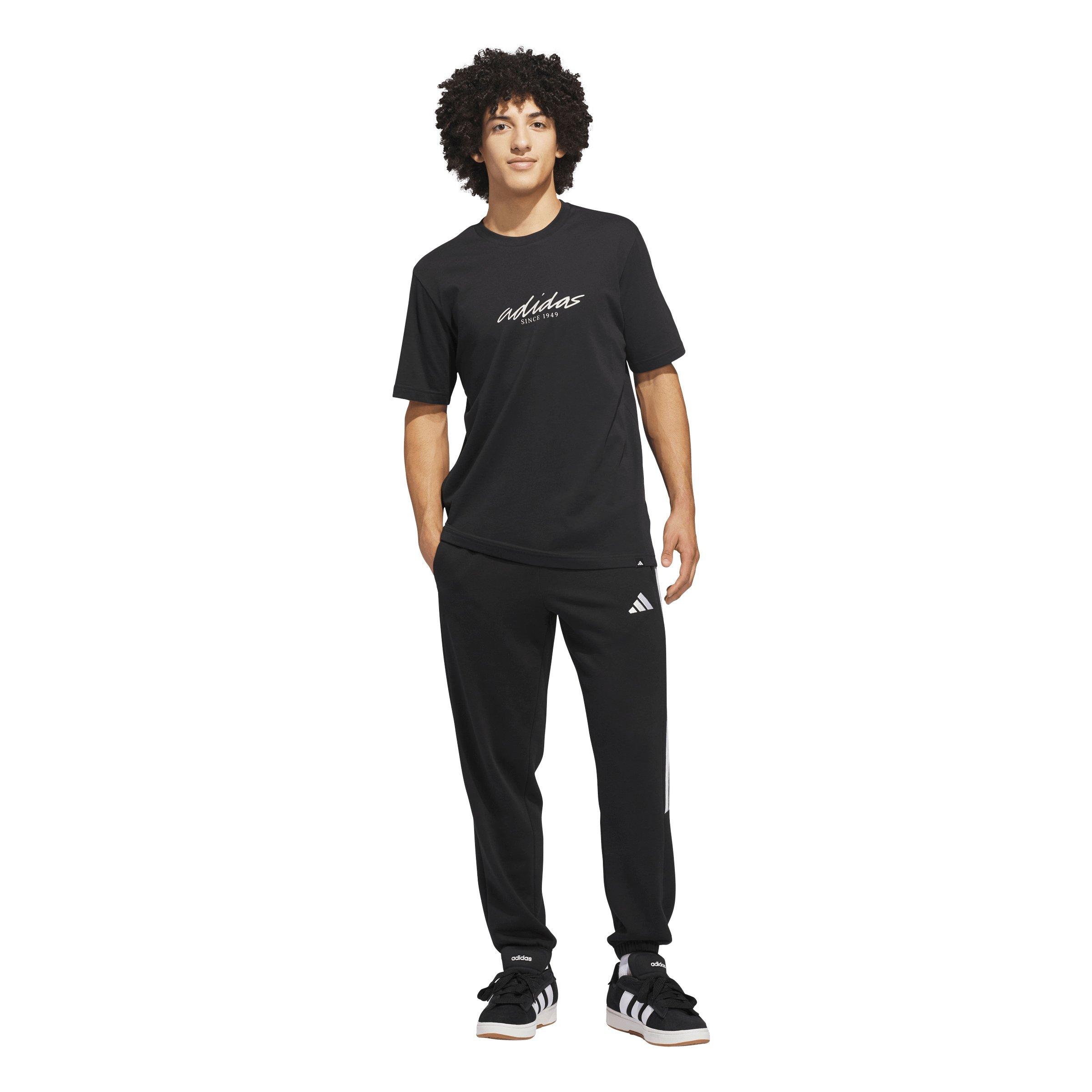 adidas Men's Color Connect Graphic T-Shirt - Black - BLACK Thumbnail View 5