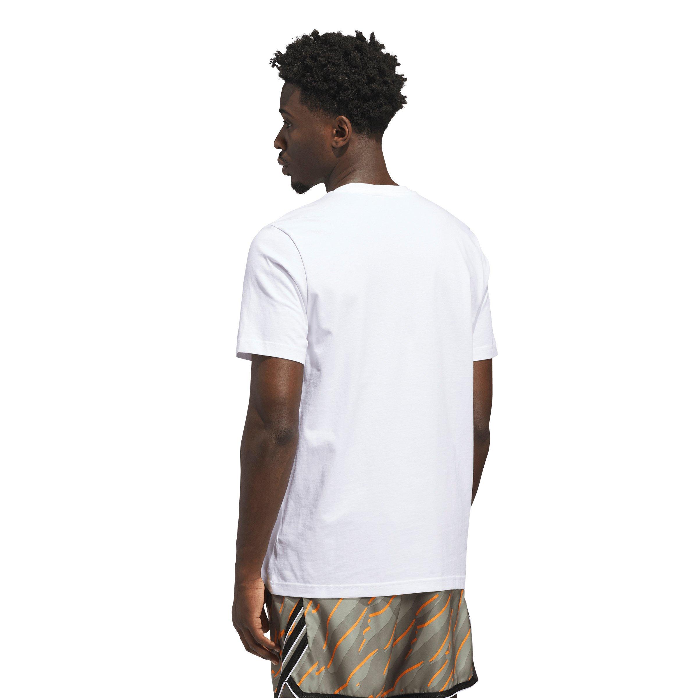 adidas Men's Collegiate Arch Graphic T-Shirt - White - WHITE Thumbnail View 2