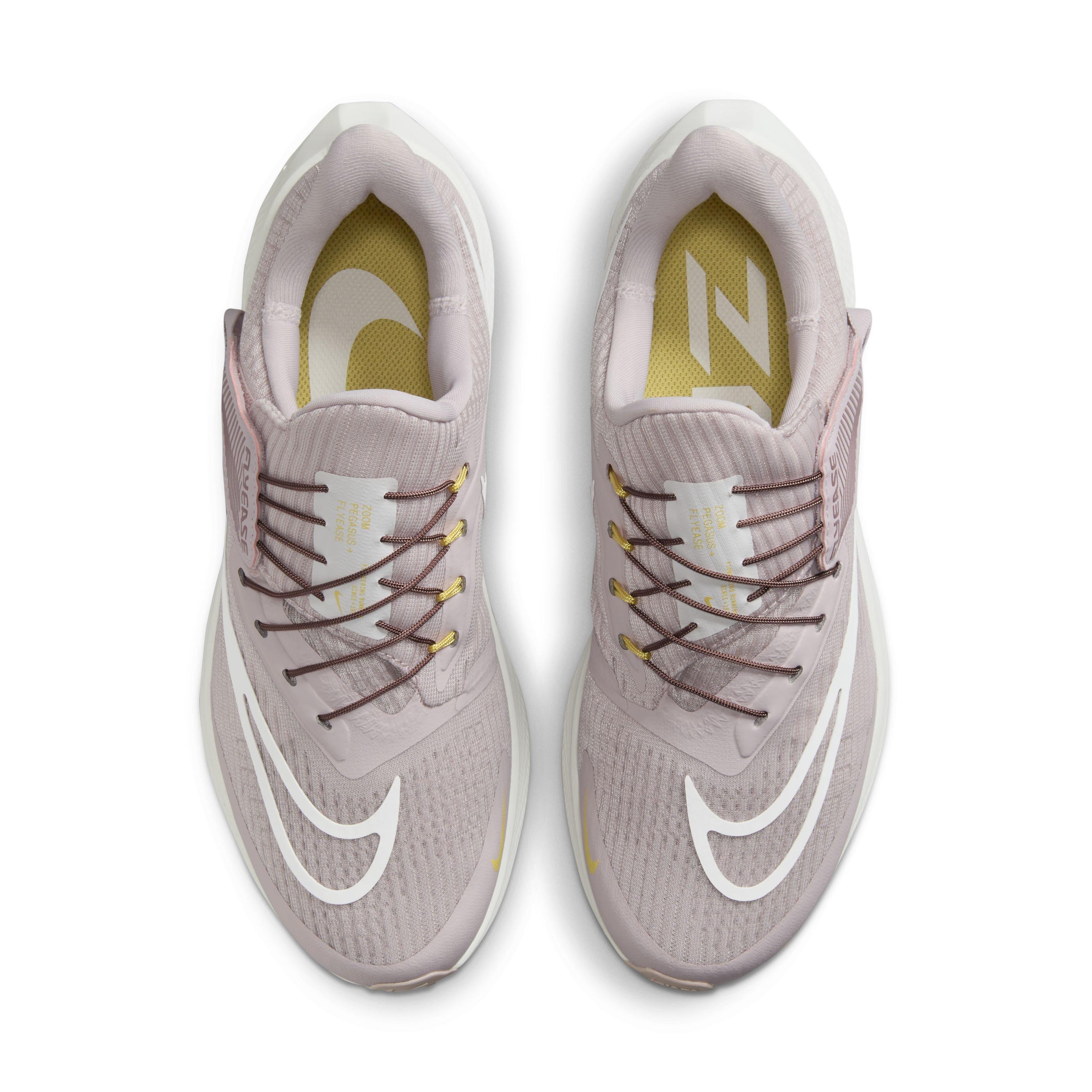 Nike Pegasus FlyEase "Platinum Violet/Smokey Mauve/Saturn Gold/Summit White" Women's Running Shoe - VIOLET/MAUVE/GOLD/WHITE Thumbnail View 4
