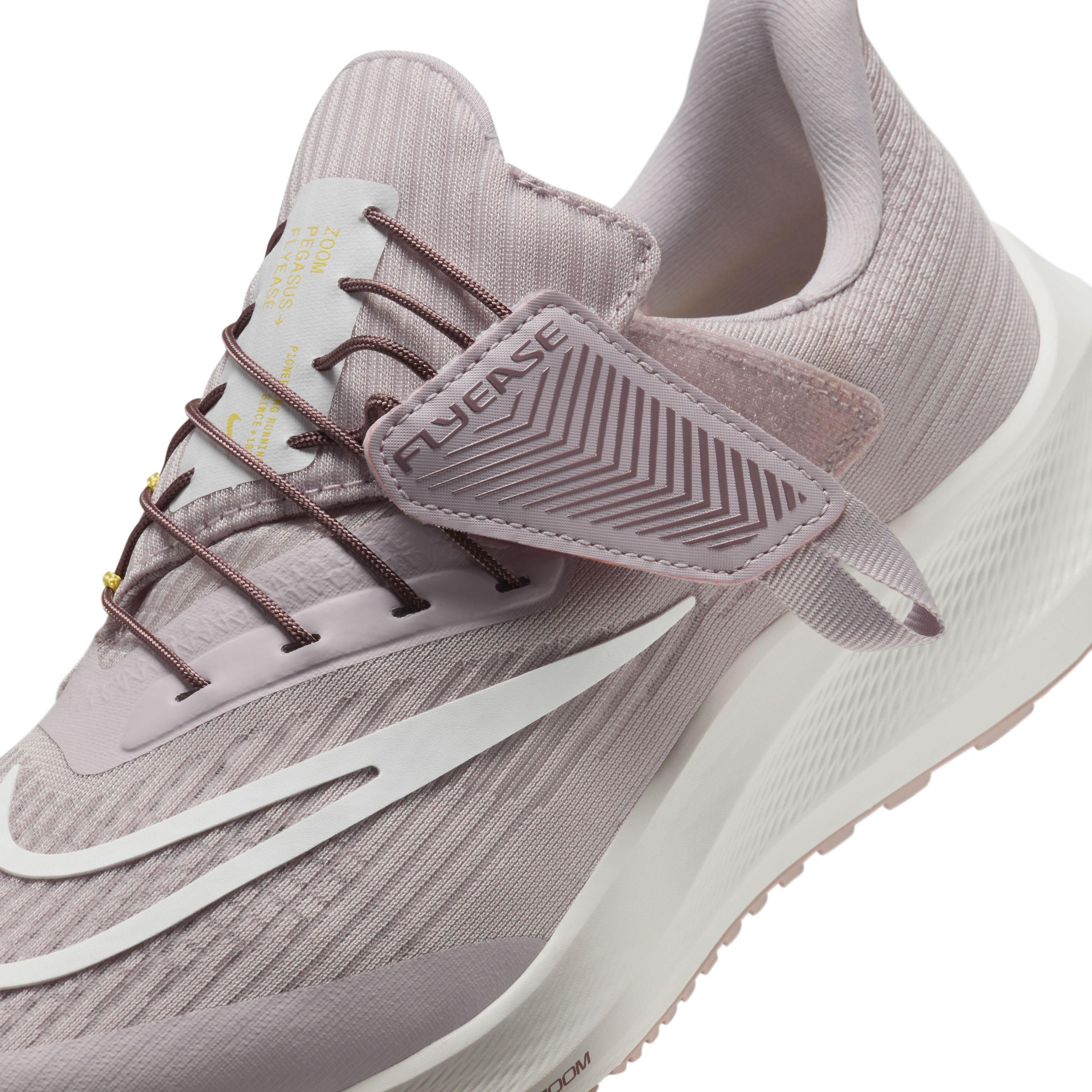 Nike Pegasus FlyEase "Platinum Violet/Smokey Mauve/Saturn Gold/Summit White" Women's Running Shoe - VIOLET/MAUVE/GOLD/WHITE Thumbnail View 7