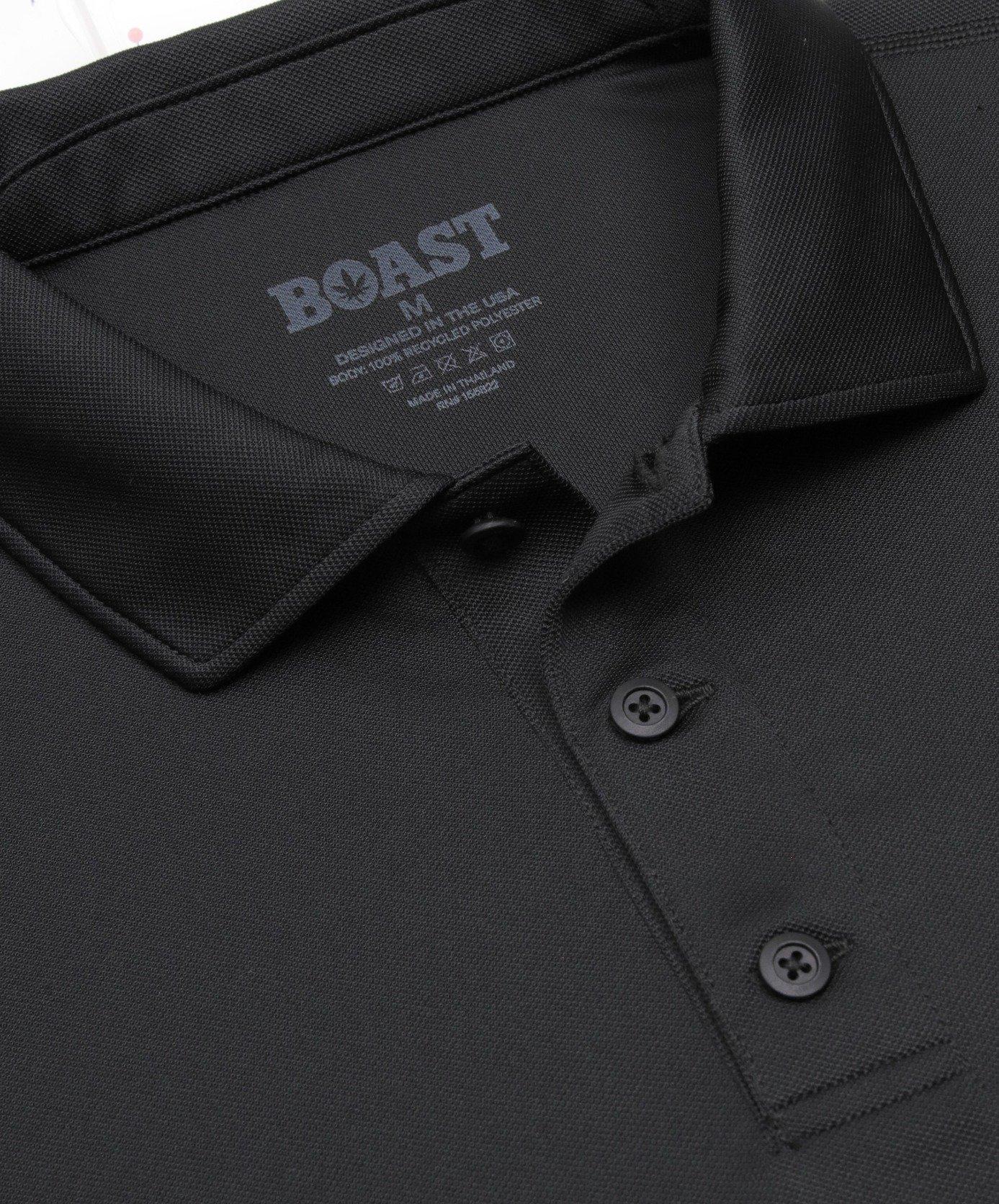 Boast Men's Performance Match Polo 2.0 - Black - BLACK