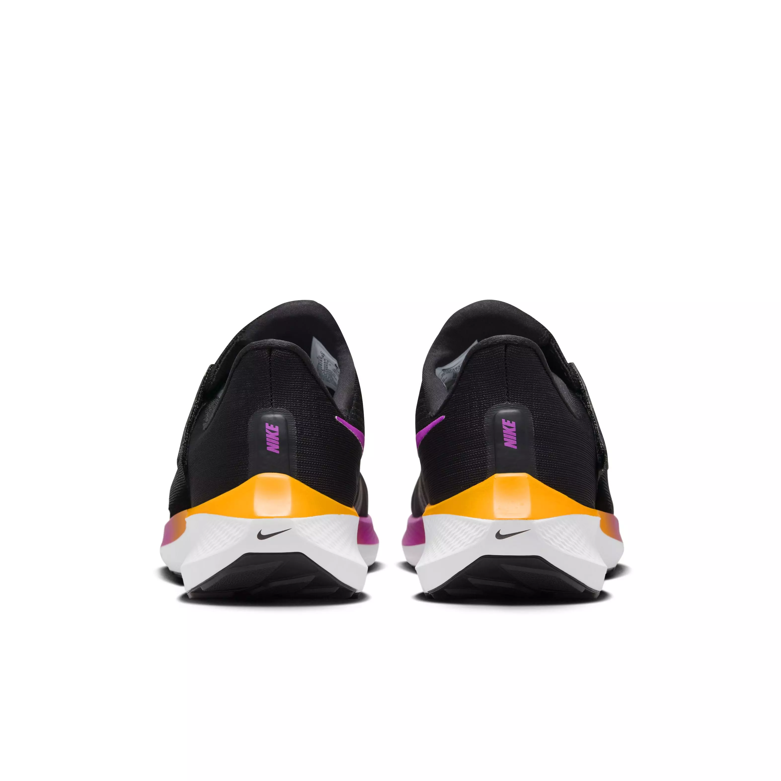 Nike Pegasus FlyEase "Black/Laser Orange/White/Hyper Violet" Women's Running Shoe - BLACK/ORANGE/WHITE/VIOLET