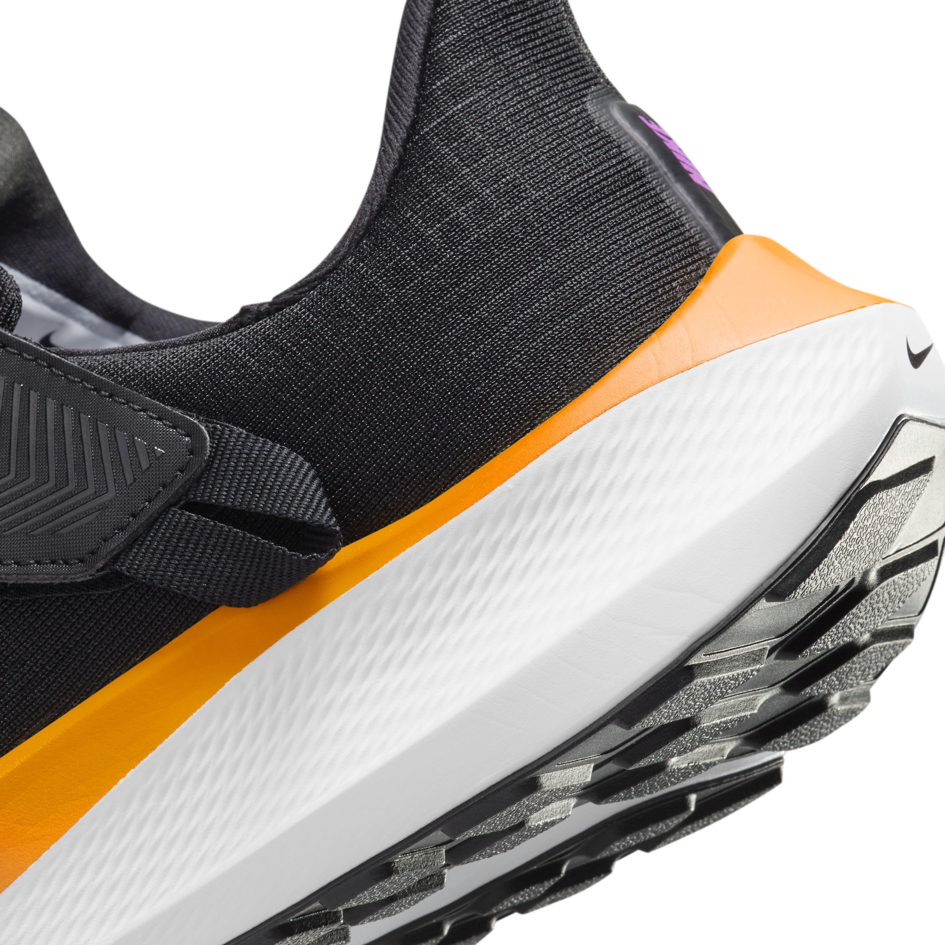 Nike Pegasus FlyEase "Black/Laser Orange/White/Hyper Violet" Women's Running Shoe - BLACK/ORANGE/WHITE/VIOLET Thumbnail View 8