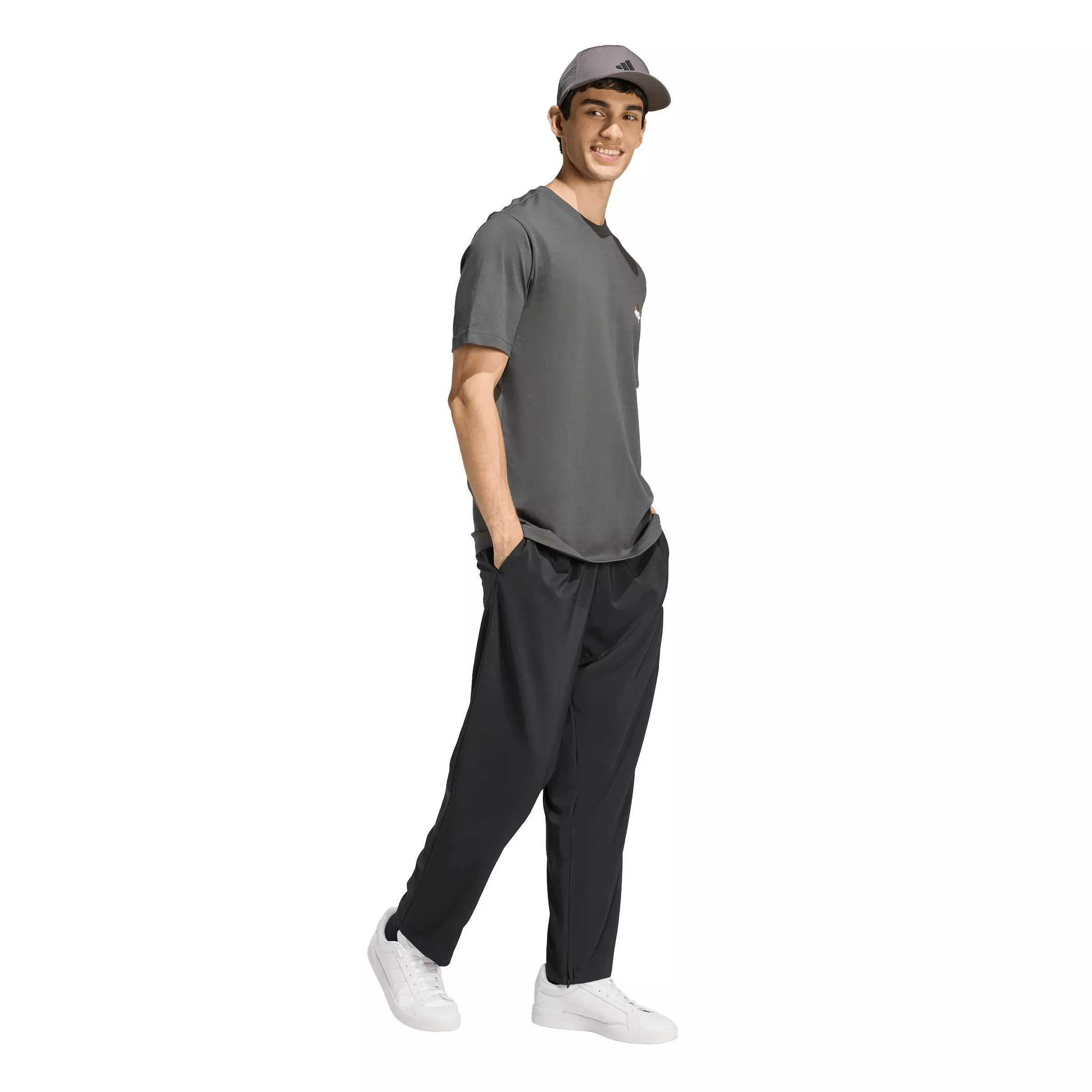 adidas Men's Coffee Cafe Cheesecake Graphic T-Shirt - Grey - GREY