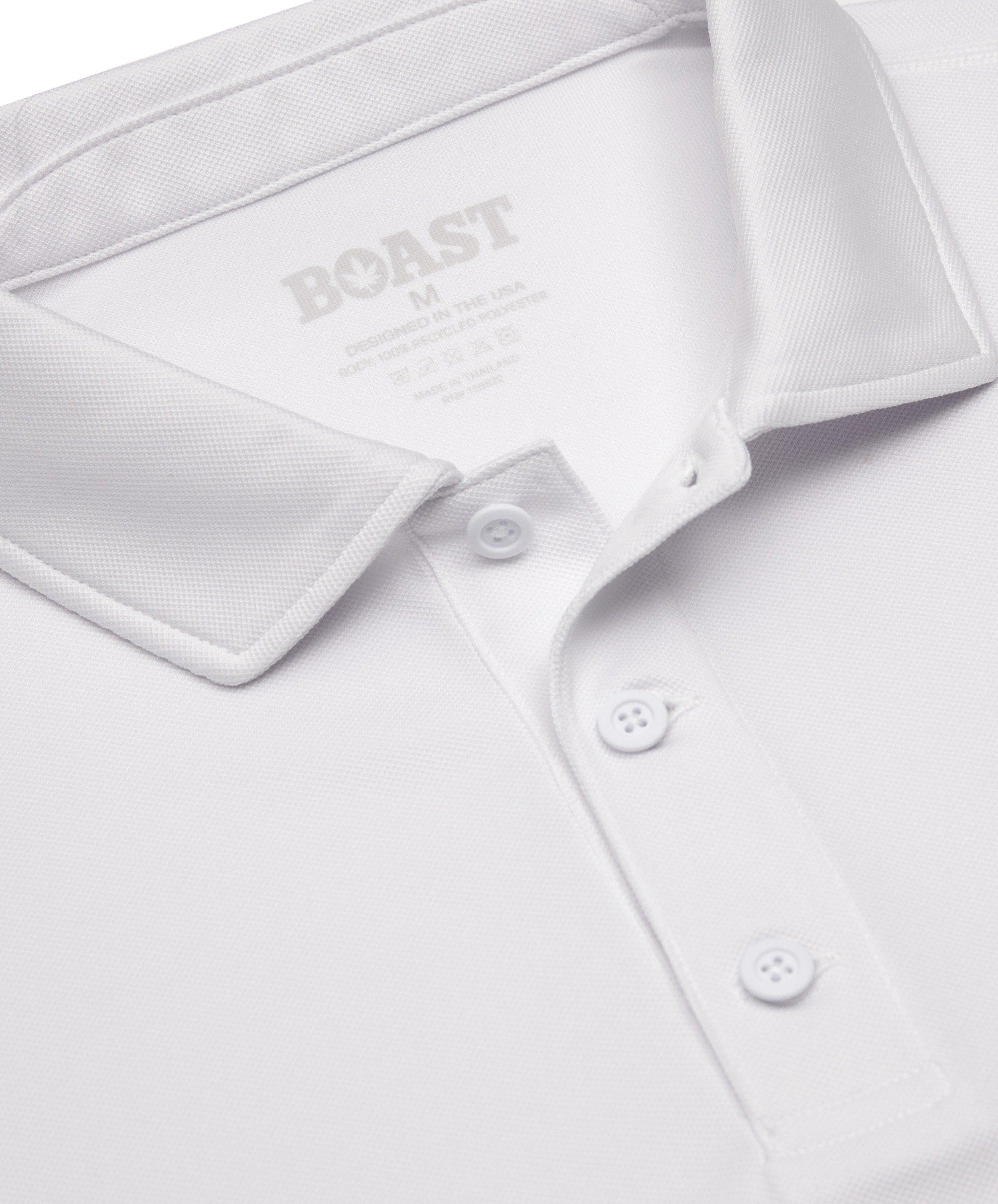 Boast Men's Performance Match Polo 2.0 - White - WHITE