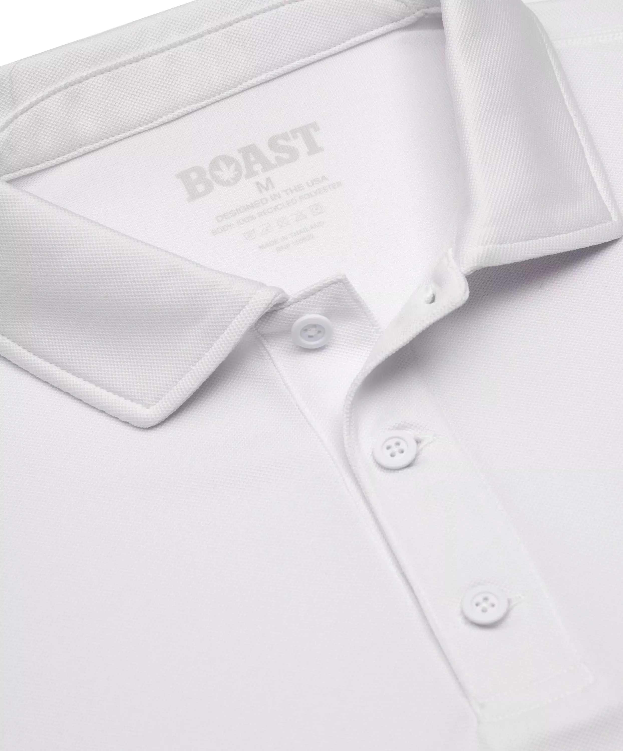 Boast Men's Performance Match Polo 2.0 - White - WHITE