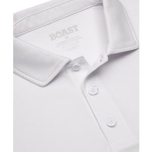 Boast Men's Performance Match Polo 2.0 - White - WHITE
