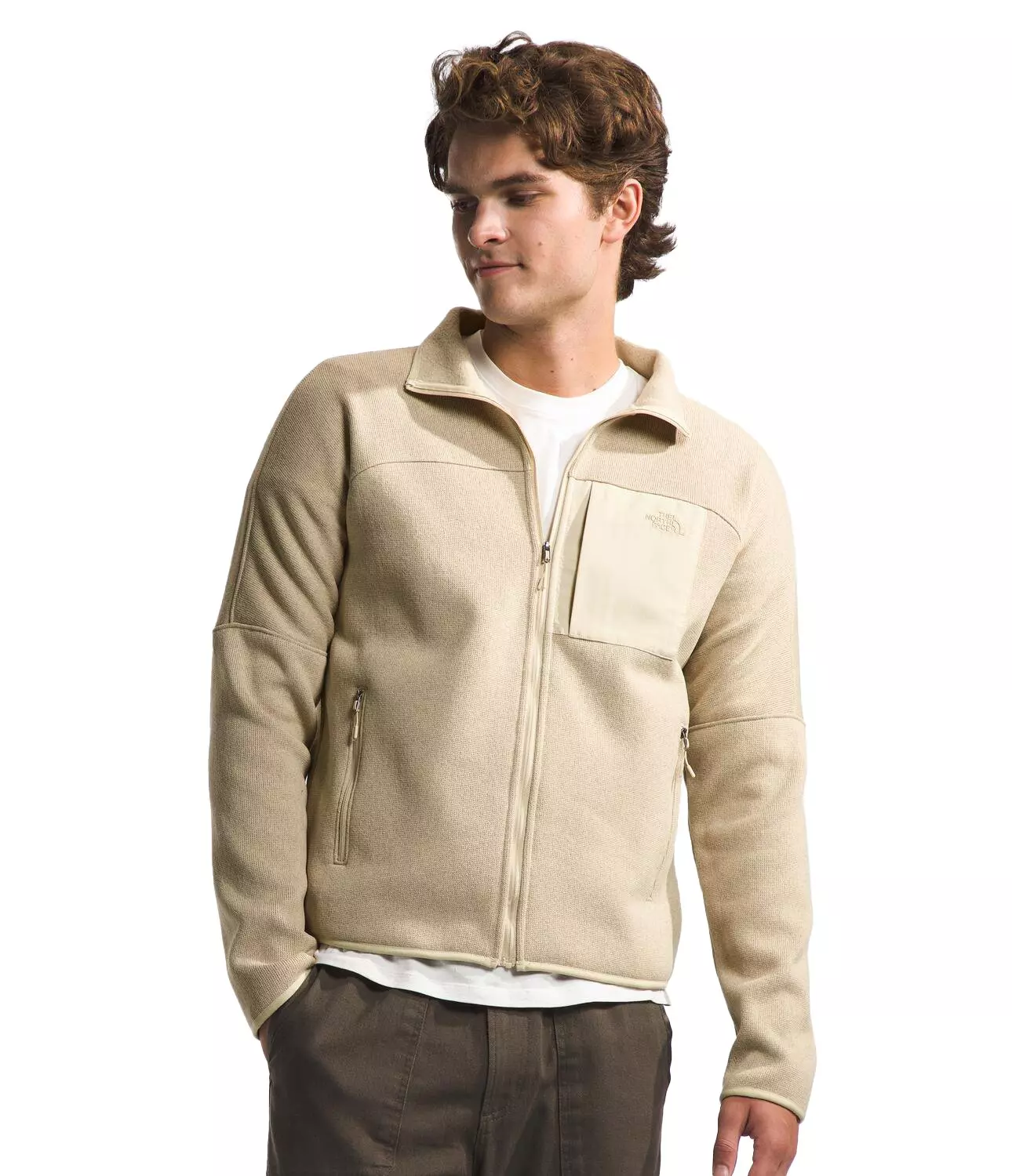 The North Face Men's Front Range Fleece Jacket -Brown - BROWN