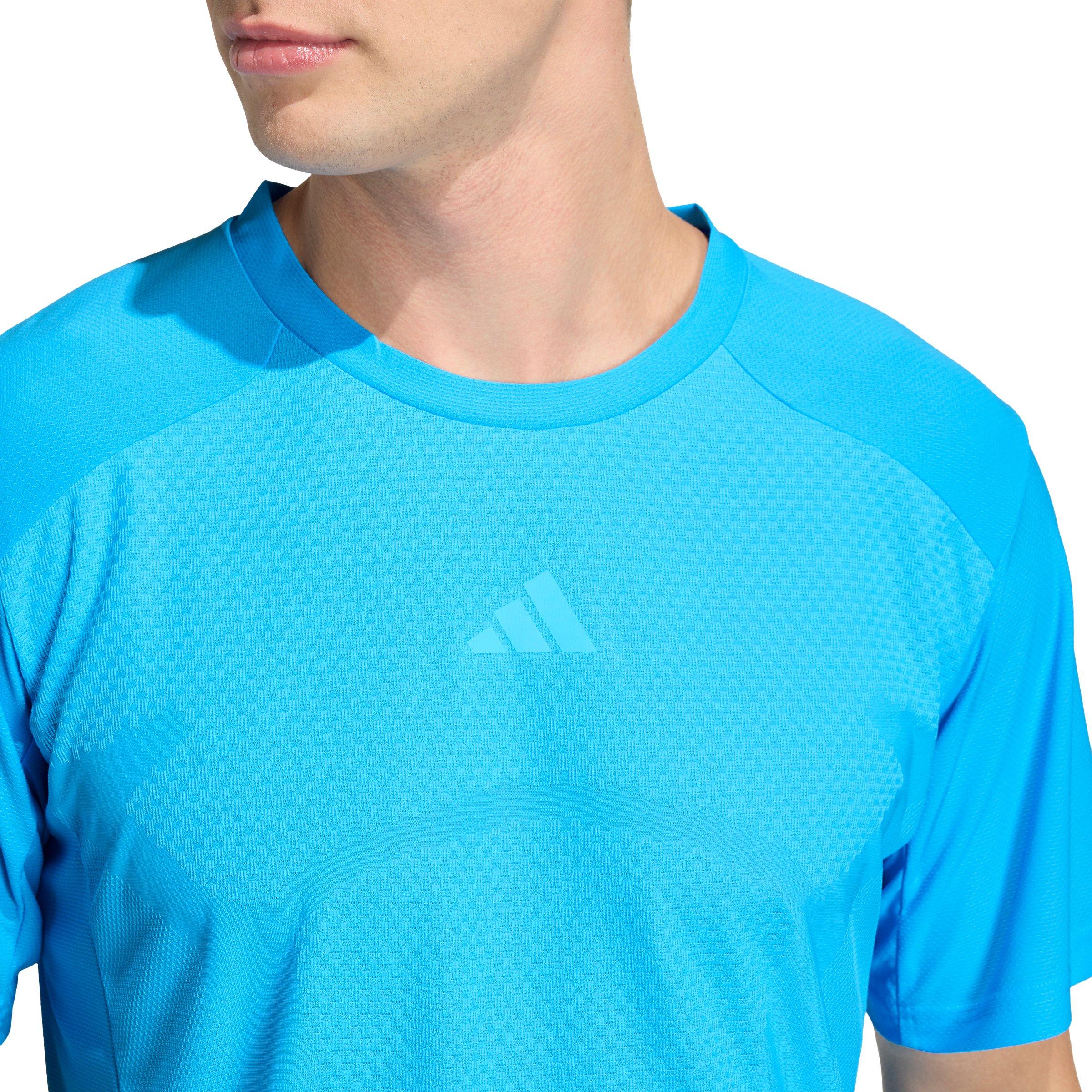 adidas Men's Climacool 3D T-Shirt - Aqua - AQUA Thumbnail View 3