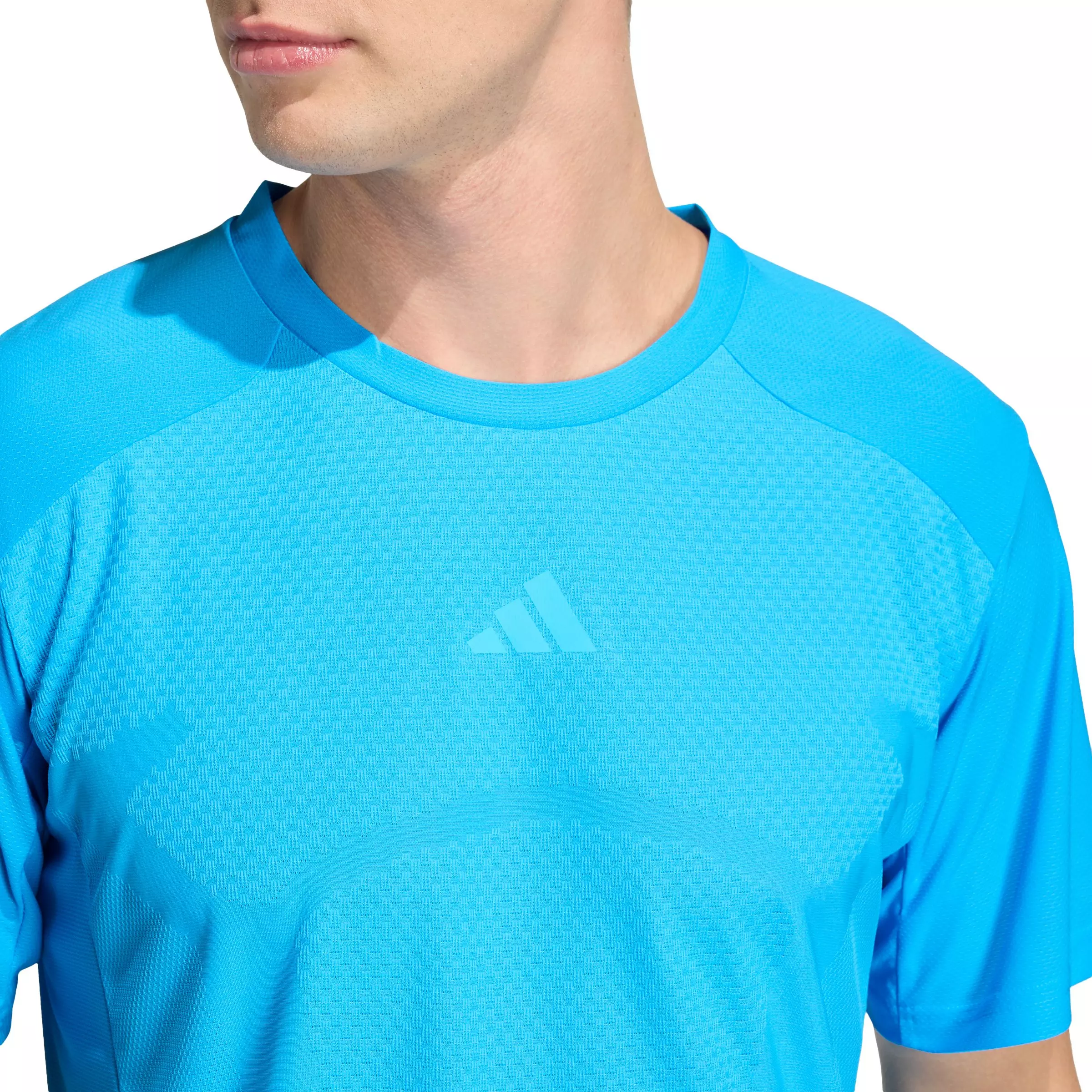 adidas Men's Climacool 3D T-Shirt - Aqua - AQUA