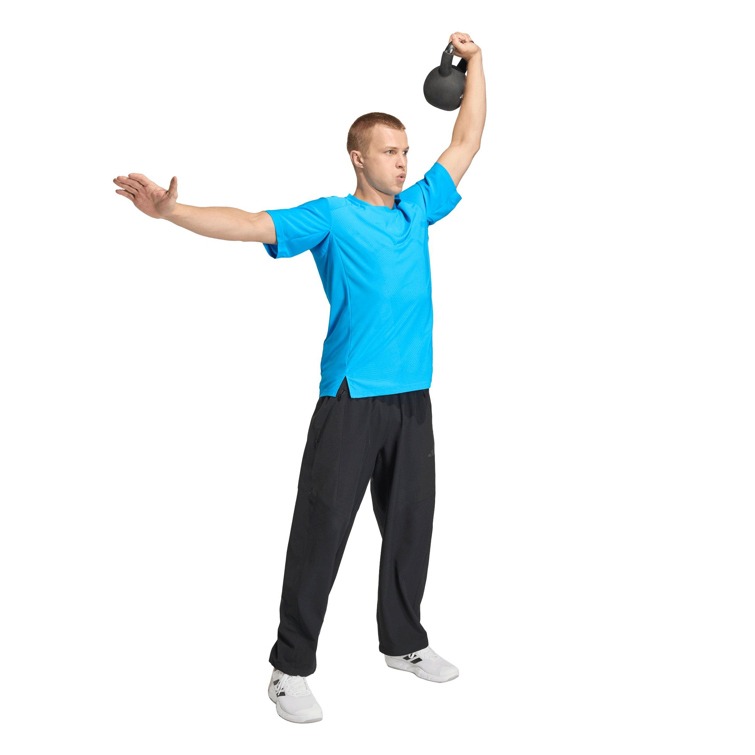 adidas Men's Climacool 3D T-Shirt - Aqua - AQUA Thumbnail View 5