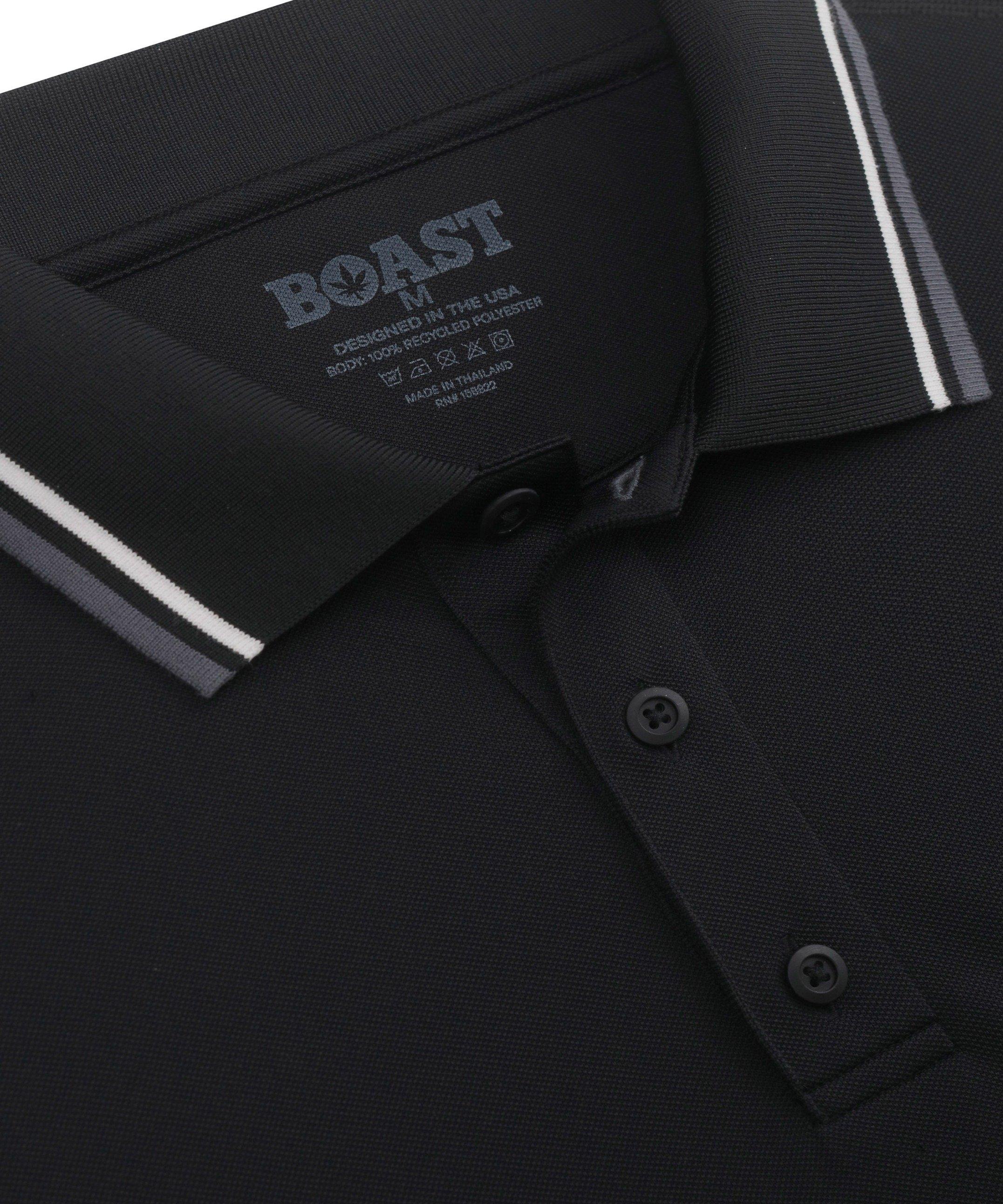 Boast Men's Tipped Match Polo 2.0 - Black/White - BLACK/WHITE