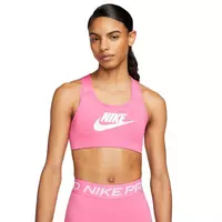 Nike Women's Dri-FIT Futura Medium-Support Graphic Sports Bra-Pink -  Hibbett