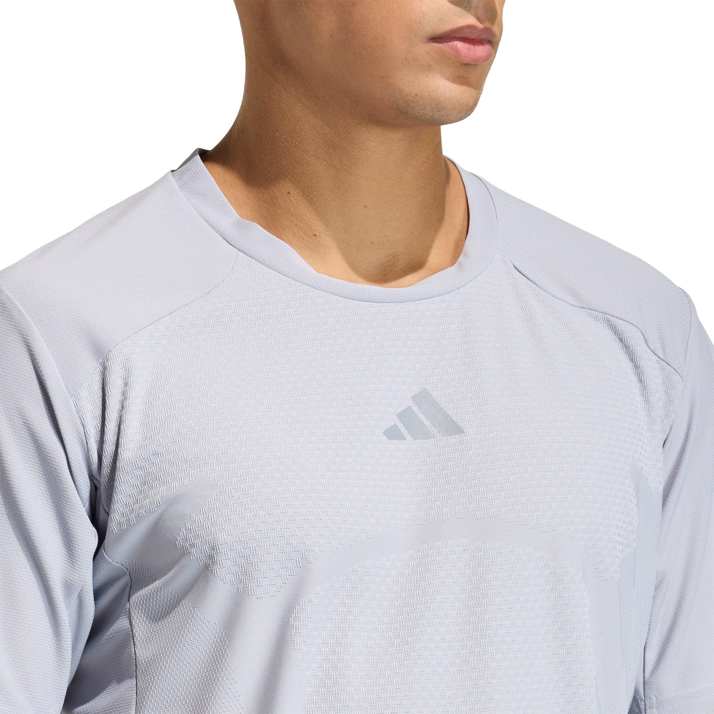 adidas Men's Climacool 3D T-Shirt - Silver - SILVER Thumbnail View 3