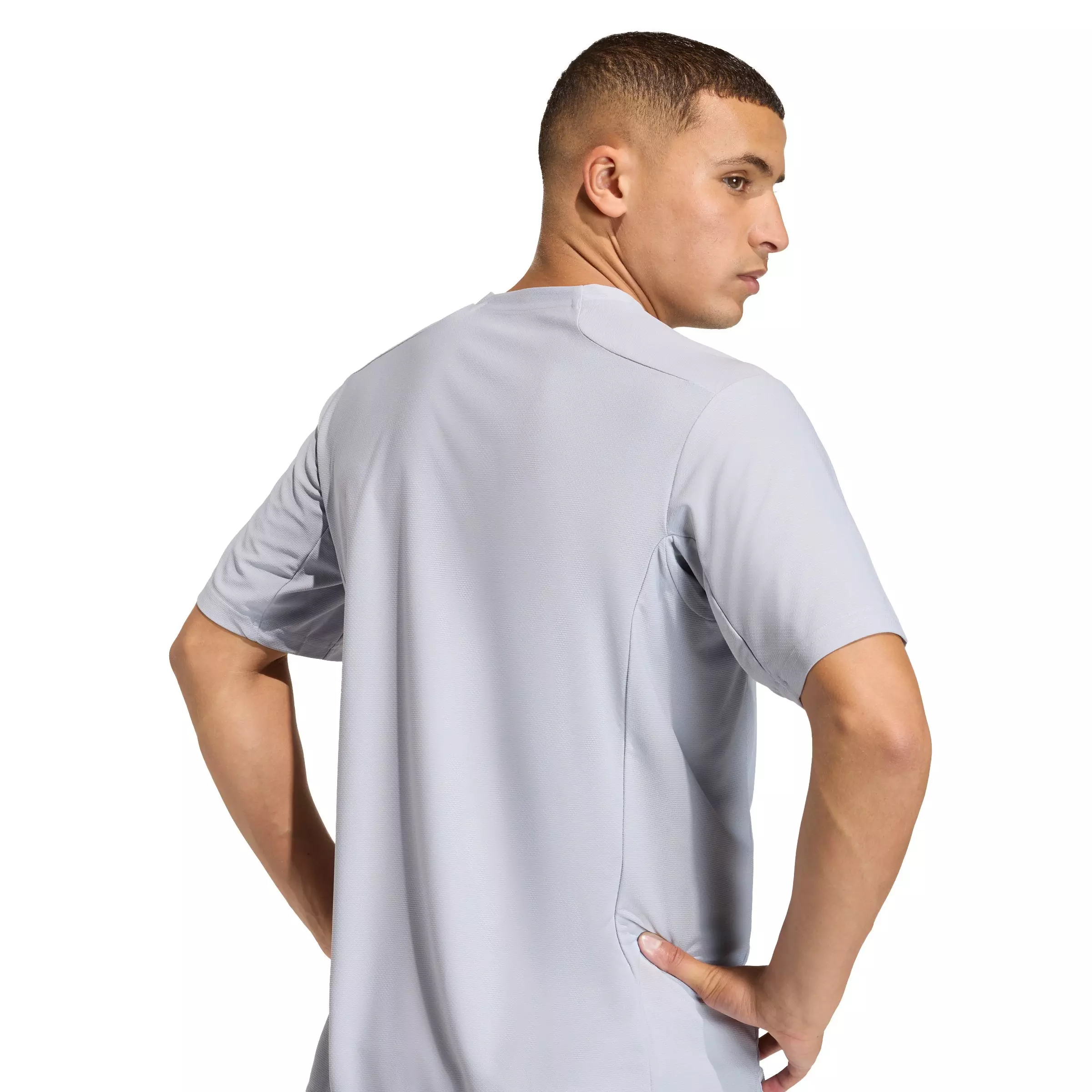 adidas Men's Climacool 3D T-Shirt - Silver - SILVER