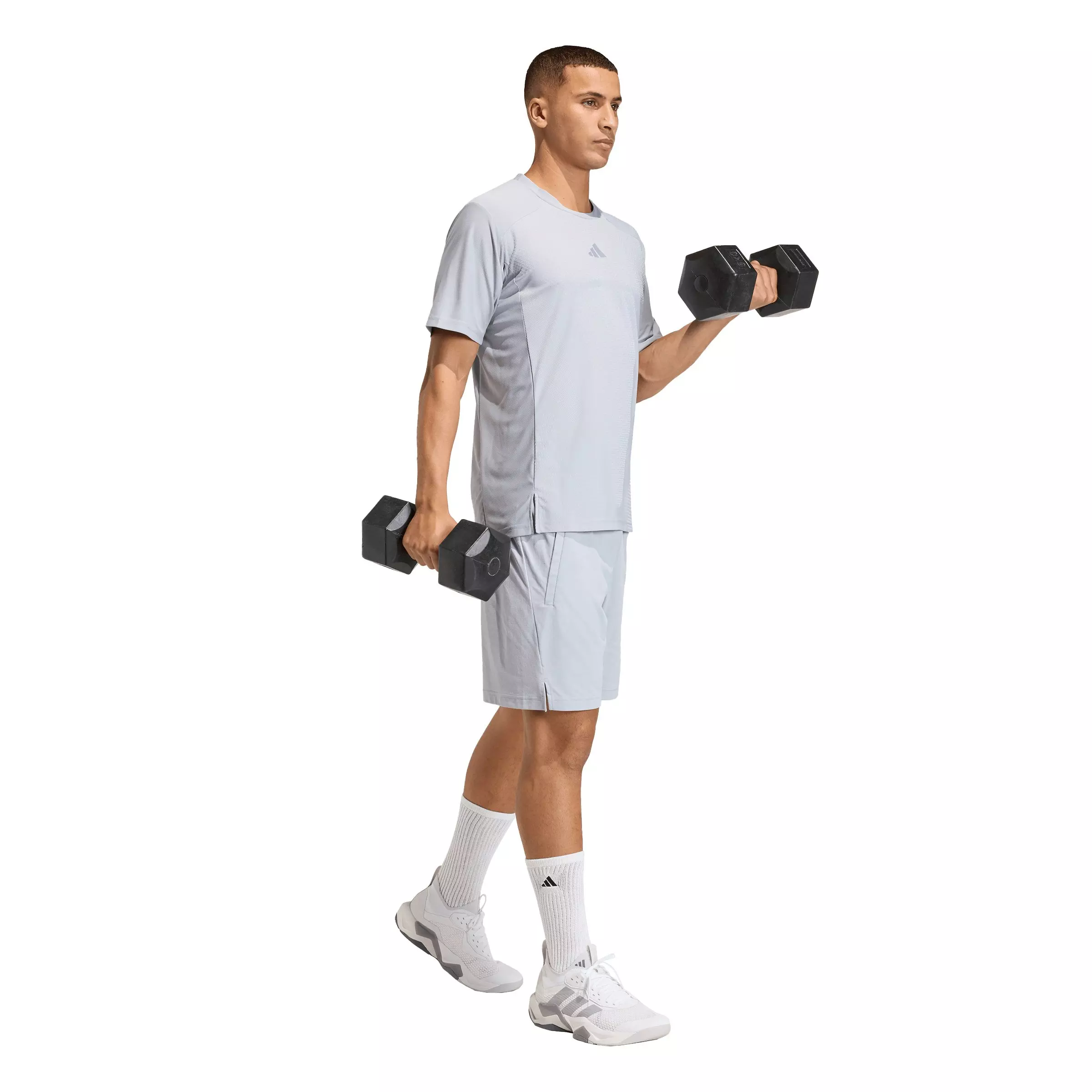 adidas Men's Climacool 3D T-Shirt - Silver - SILVER