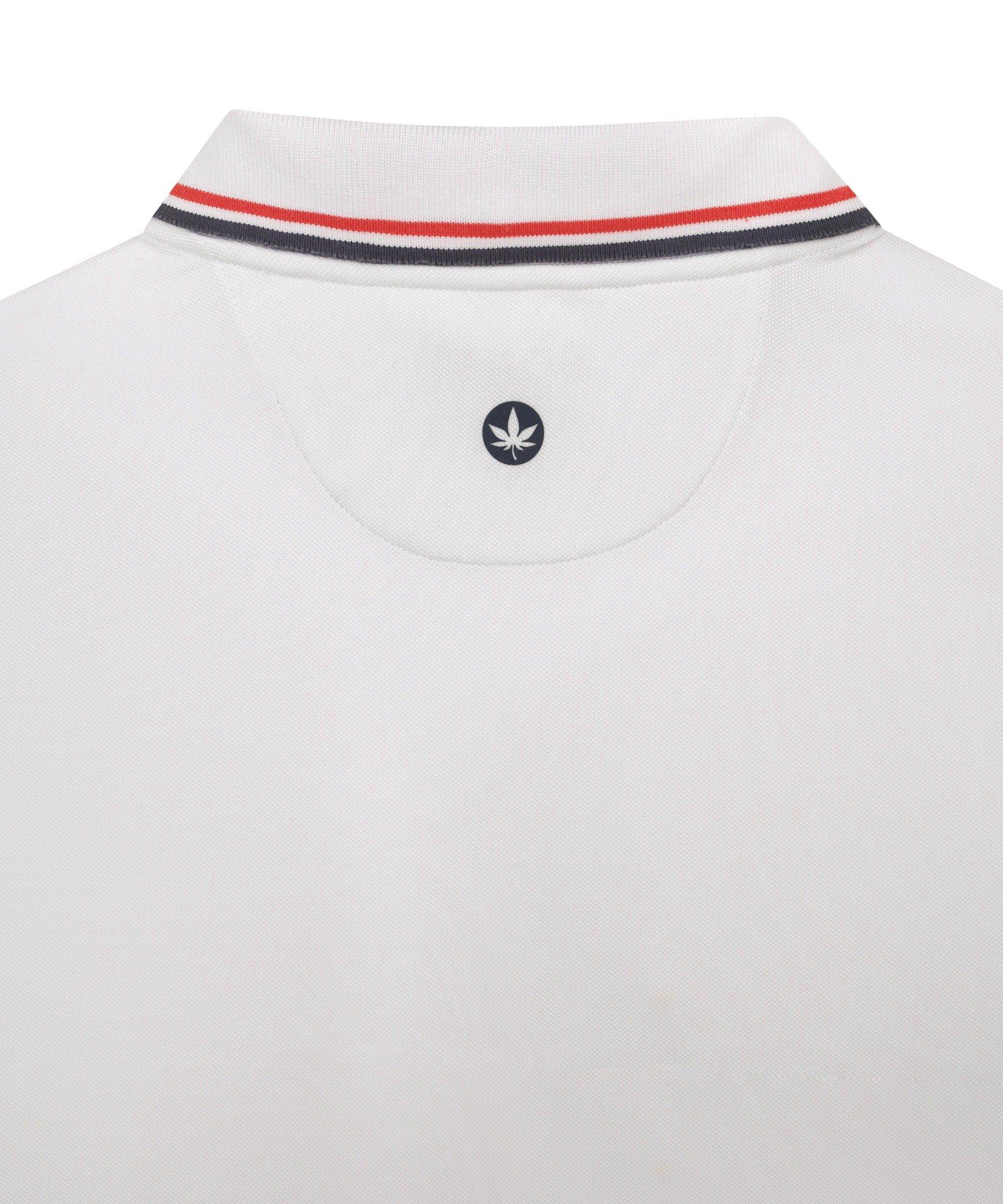 Boast Men's Tipped Match Polo 2.0 - White/Red/Navy - WHITE/RED/NAVY
