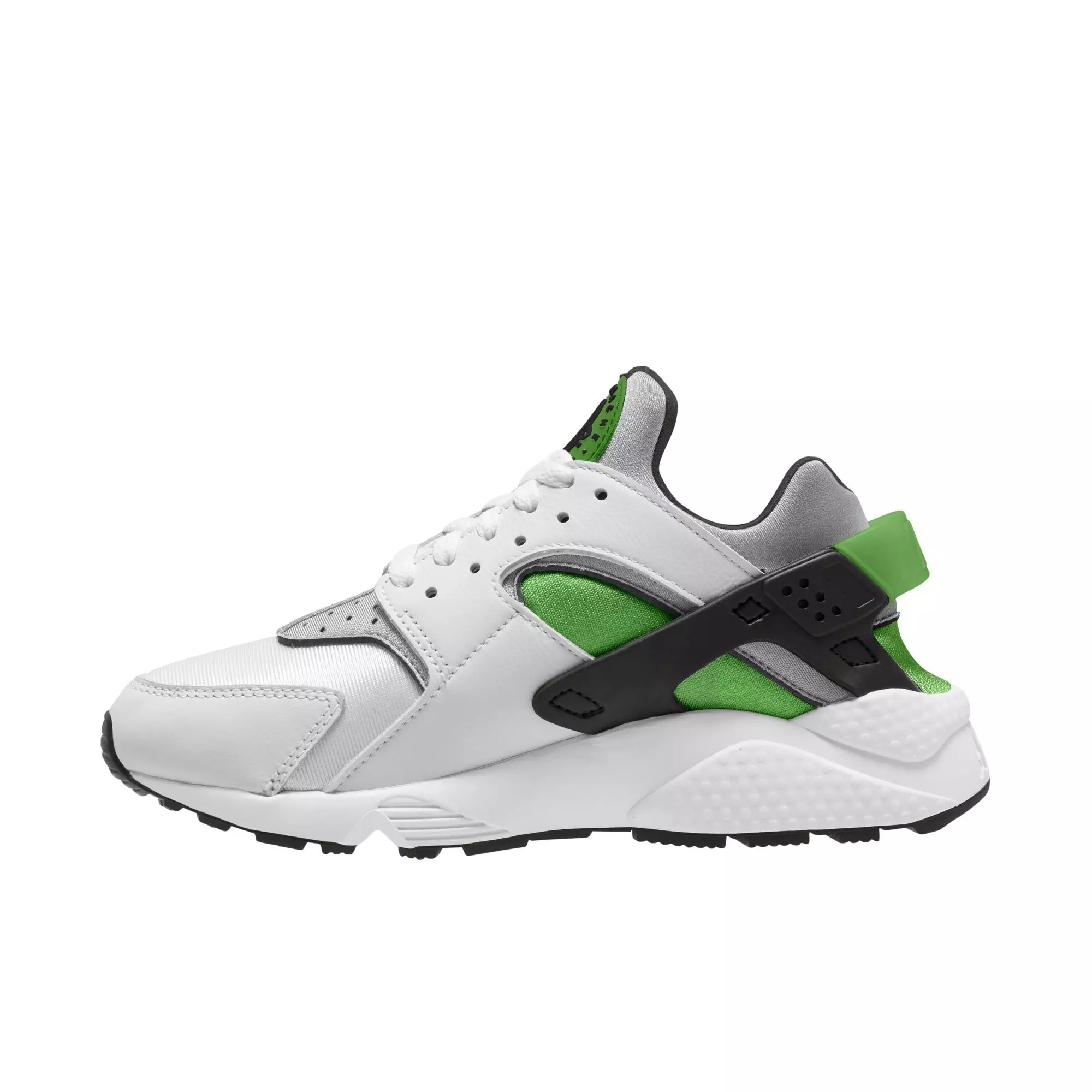 Nike Air Huarache "White/Wolf Grey/Chlorophyll/Black" Women's Shoe - WHITE/GREY/CHLOROPHYLL/BLACK