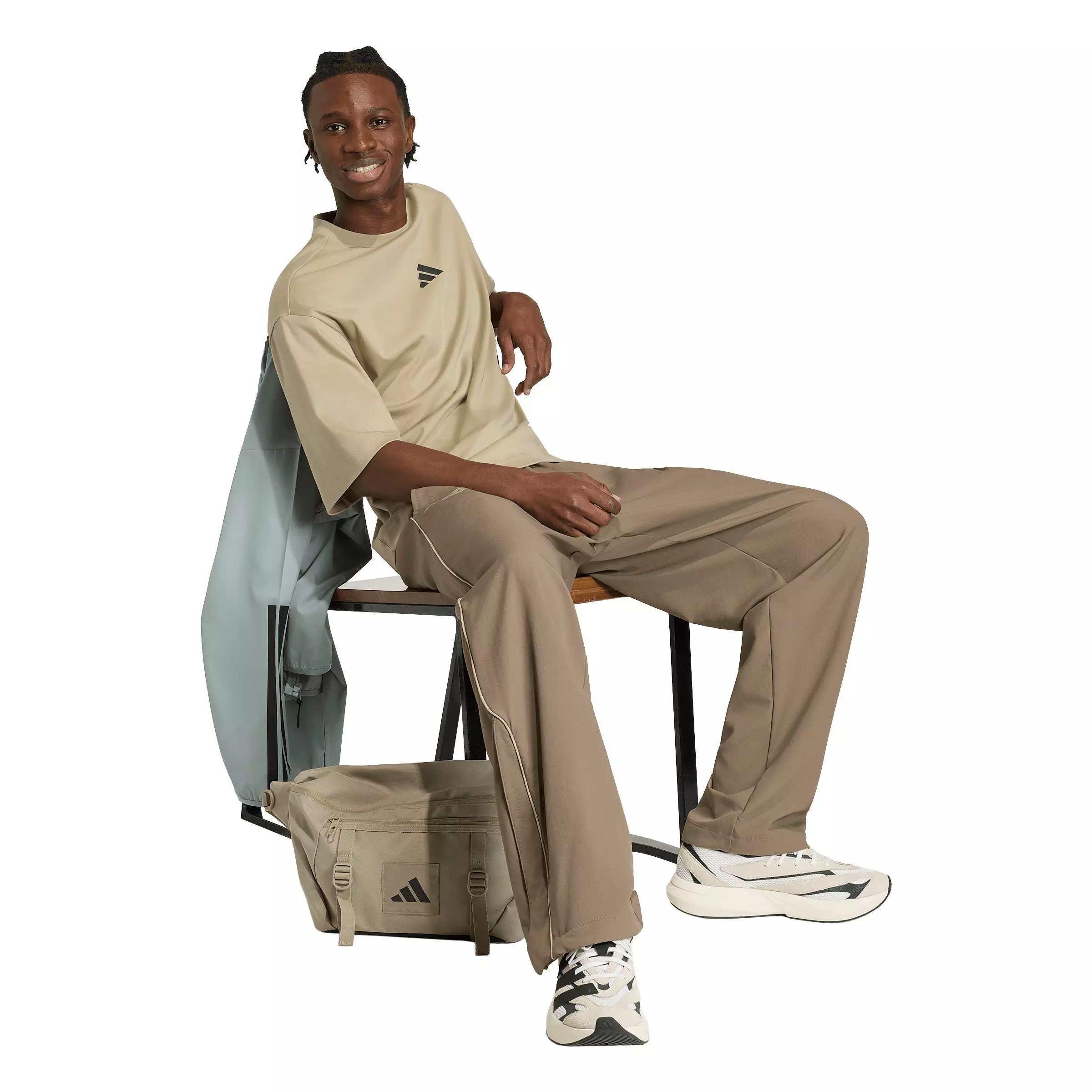 adidas Men's City Tech T-Shirt - Khaki - KHAKI