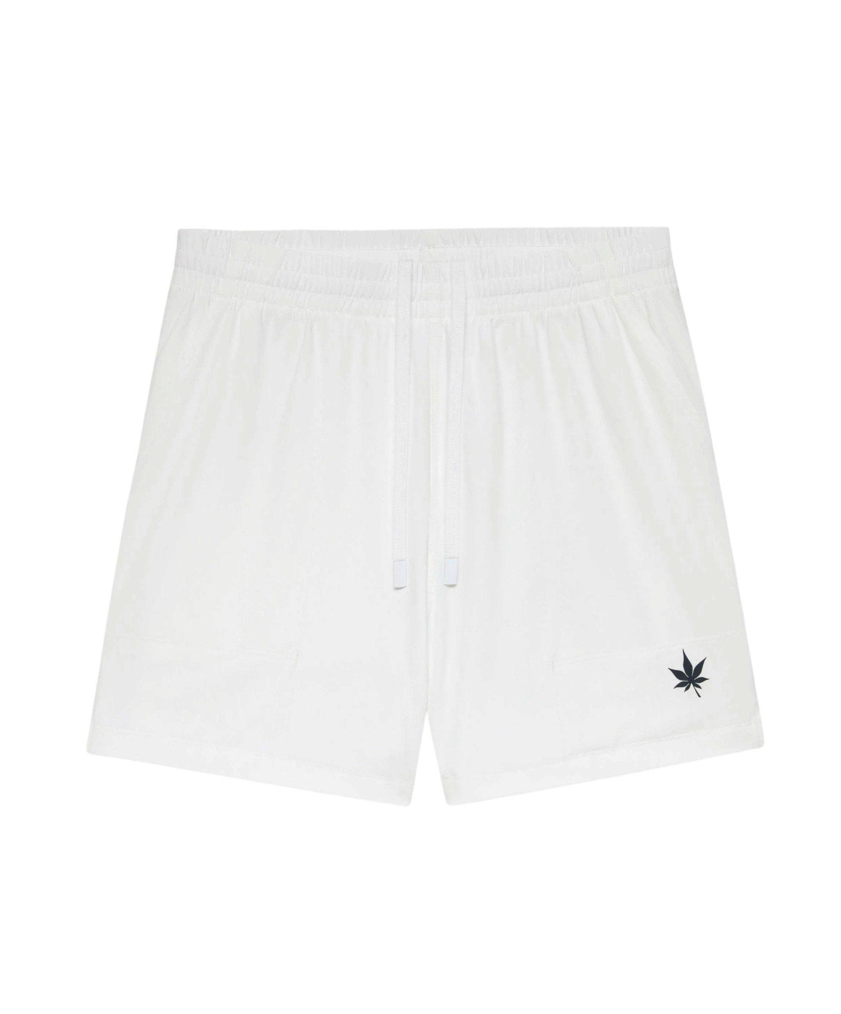 Boast Men's 5" Peak Performance Short - White/Navy - WHITE/NAVY