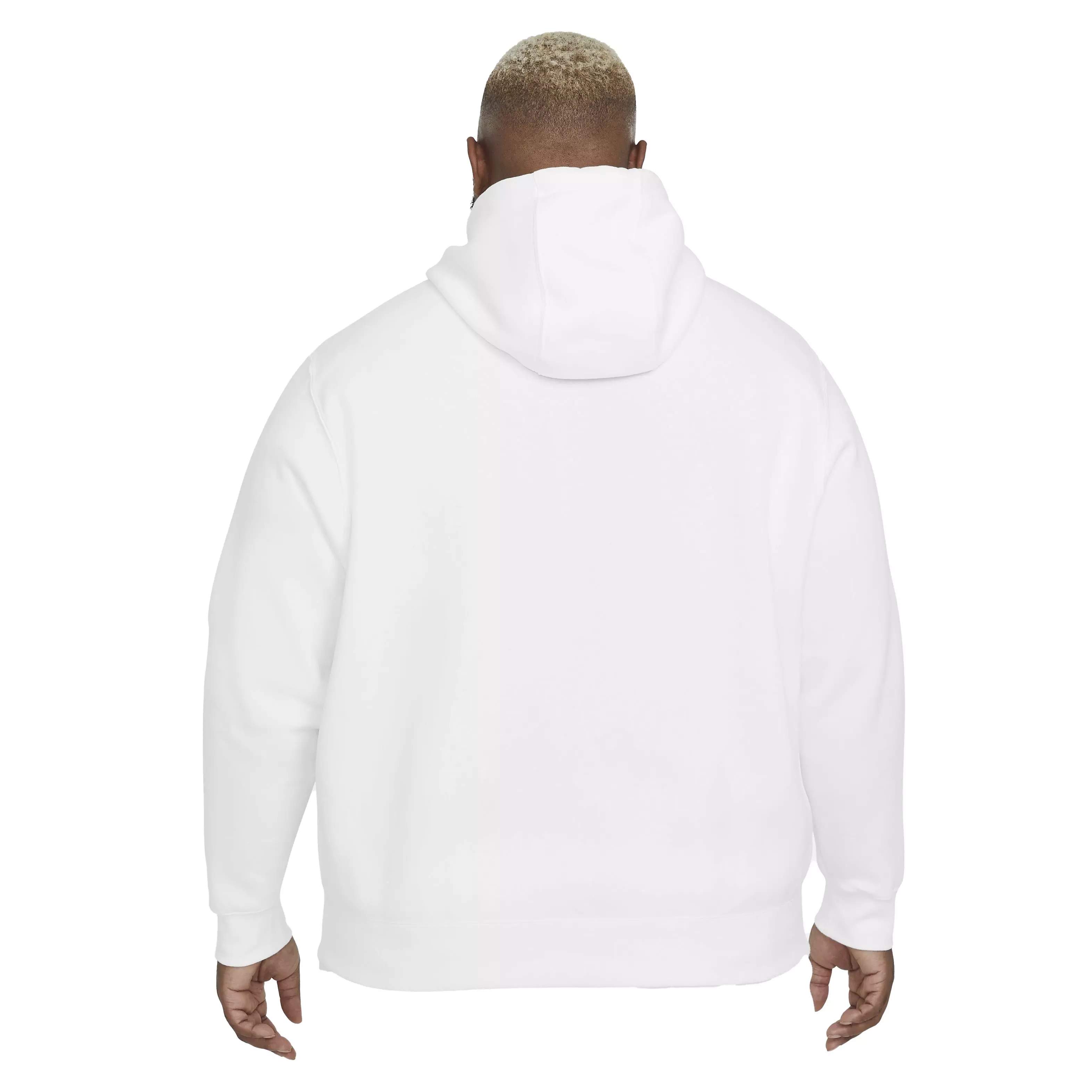 Nike Men's Sportswear Club Full-Zip Hoodie - WHITE