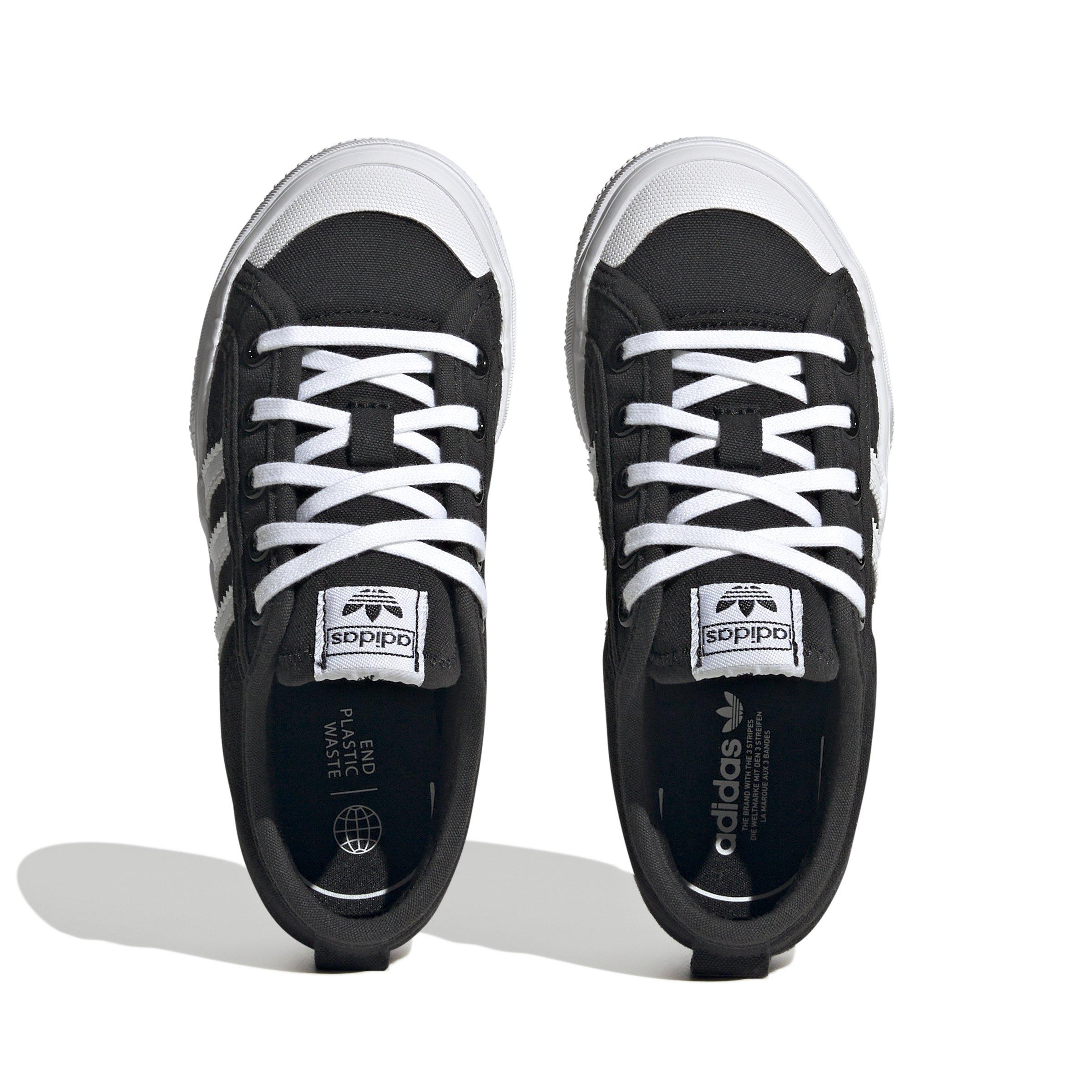 adidas Originals Nizza Platform "Core Black/Ftwr White/Core Black" Preschool Girls' Shoe - BLACK/WHITE/BLACK Thumbnail View 5