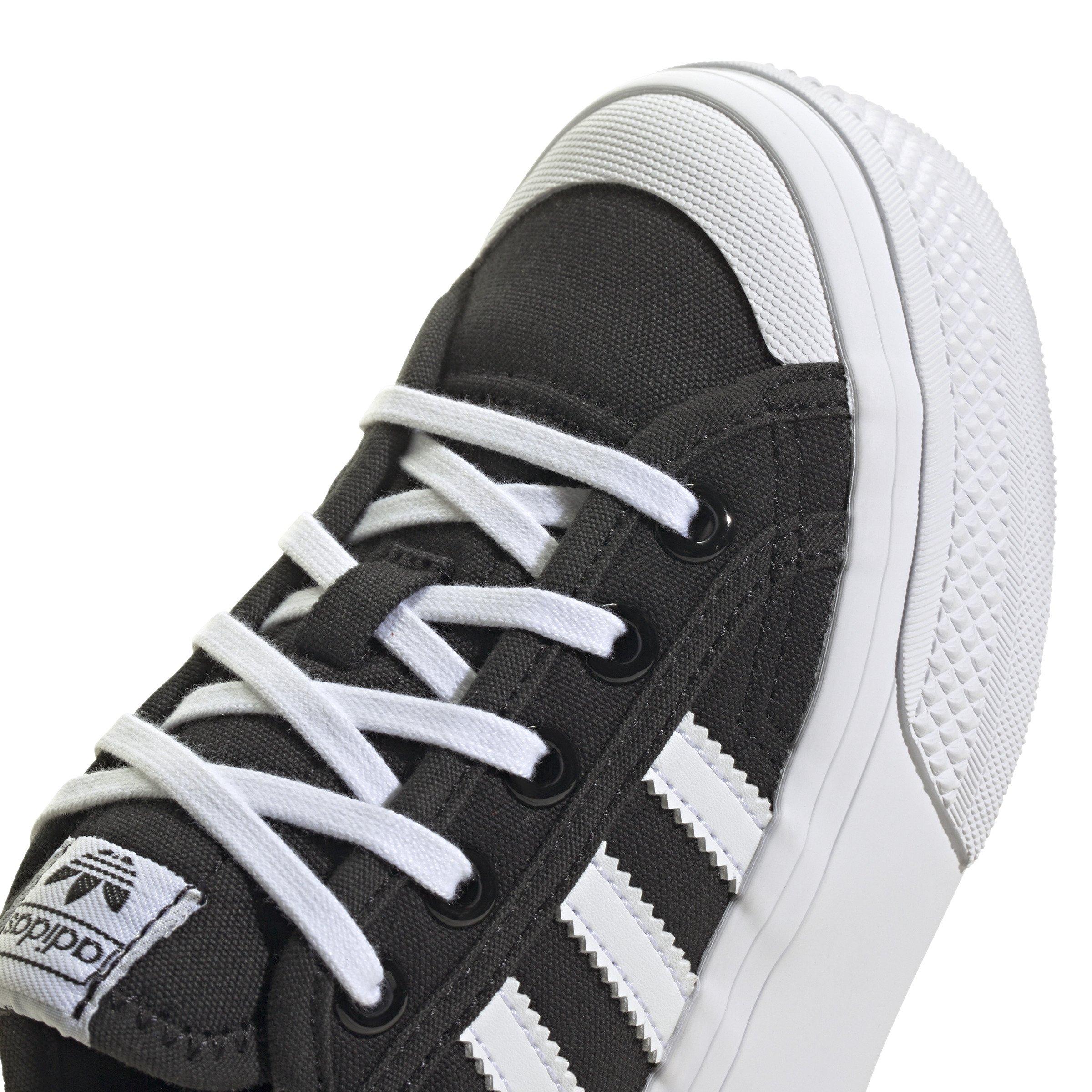 adidas Originals Nizza Platform "Core Black/Ftwr White/Core Black" Preschool Girls' Shoe - BLACK/WHITE/BLACK Thumbnail View 7