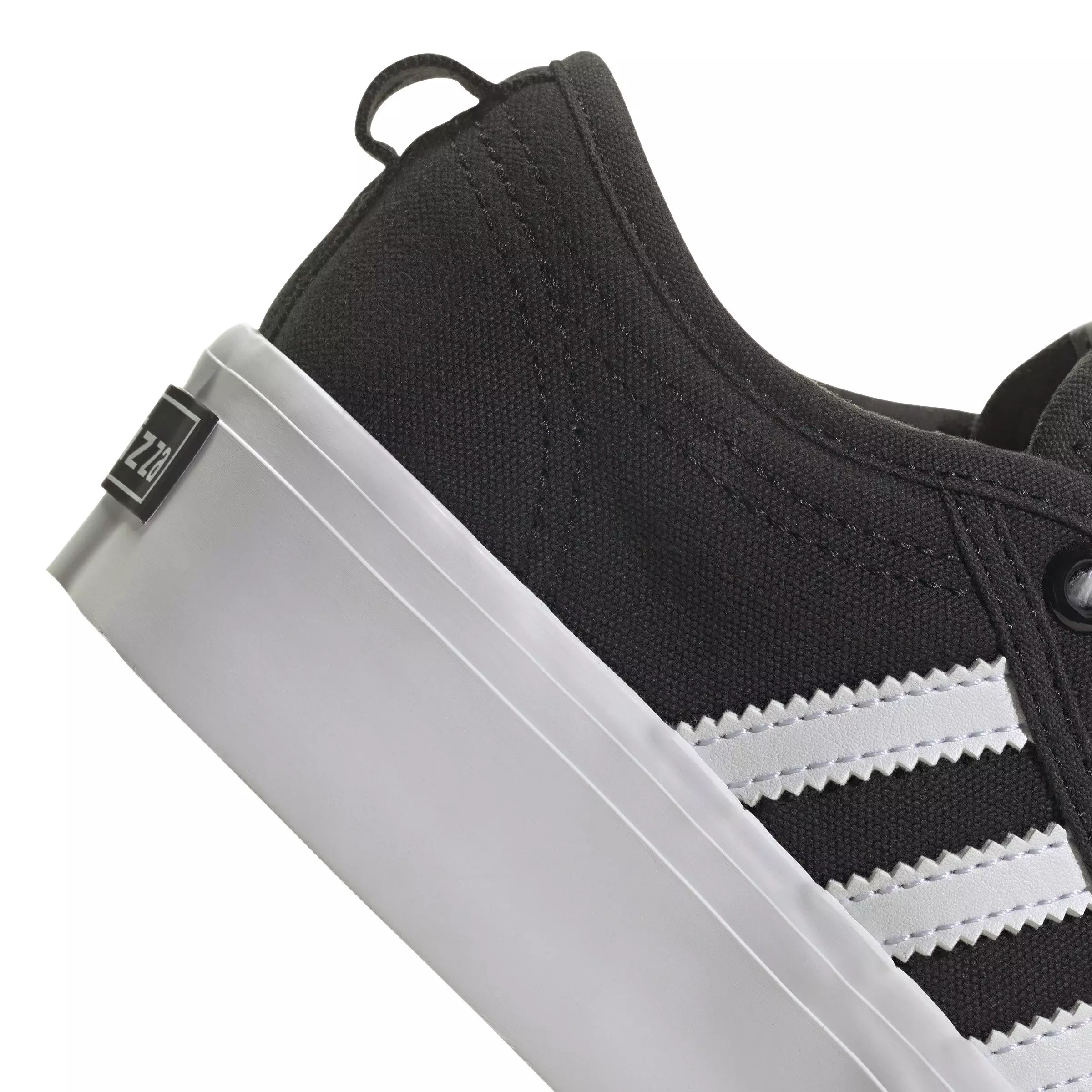 adidas Originals Nizza Platform "Core Black/Ftwr White/Core Black" Preschool Girls' Shoe - BLACK/WHITE/BLACK