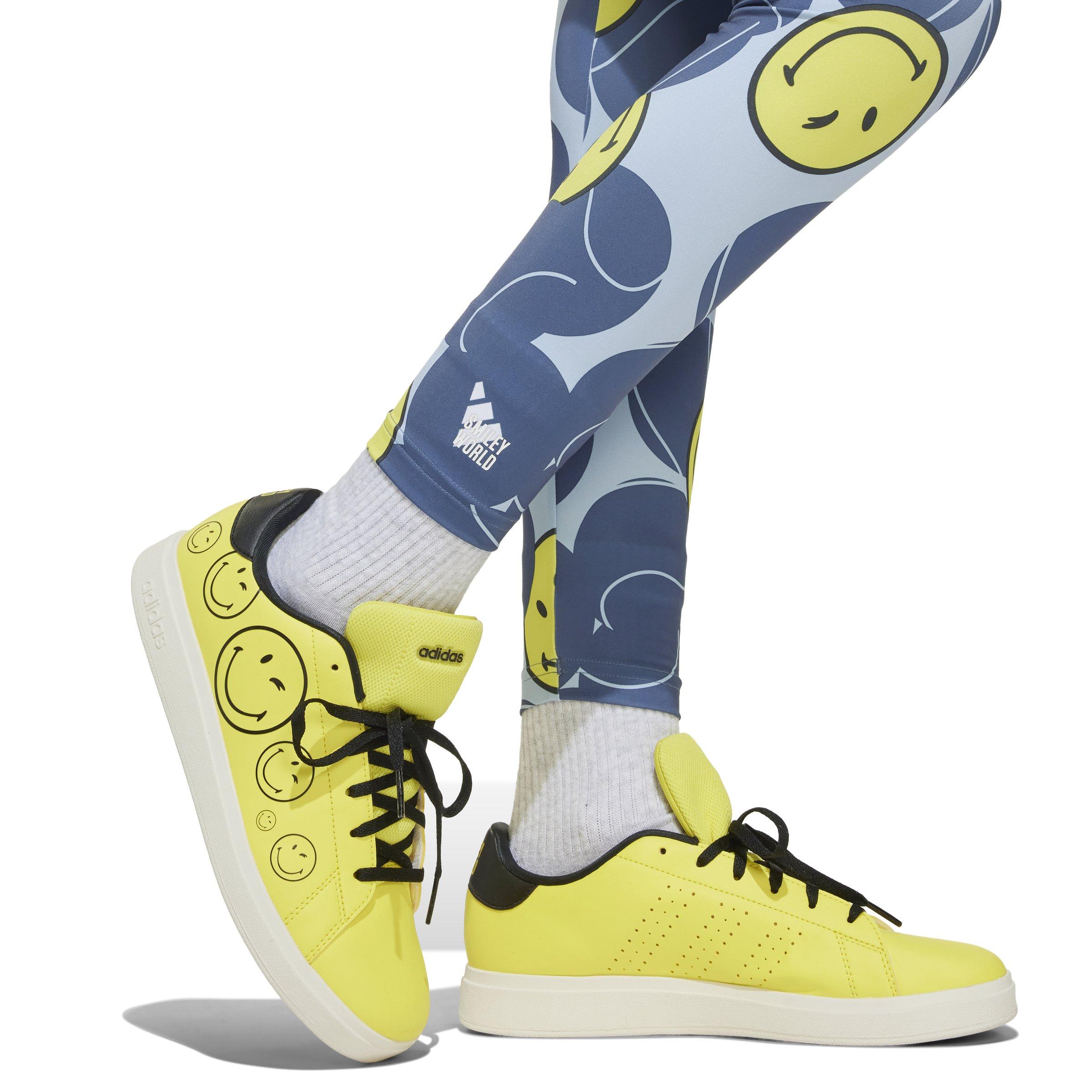 adidas x Smileyworld Big Girls' Blue Training Leggings