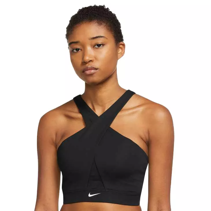 Nike Women's Swoosh Wrap Medium-Support 1-Piece Pad Sports Bra