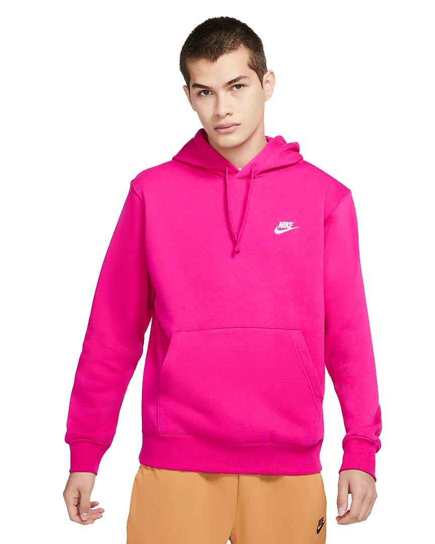 Nike Men's Sportswear Club BB Pullover Hoodie - PINK Thumbnail View 1