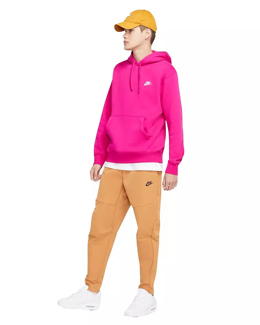 Nike Men's Sportswear Club BB Pullover Hoodie - PINK