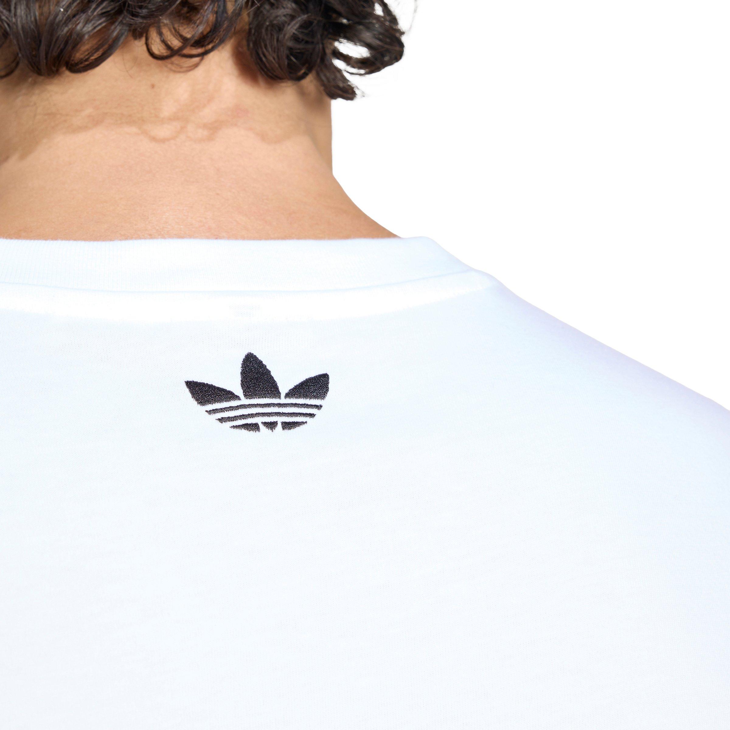 adidas Originals Men's Archive Football Stars Graphic T-Shirt - White - WHITE Thumbnail View 4