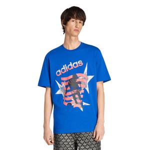 adidas Originals Men's Archive Football Stars Graphic T-Shirt - Blue