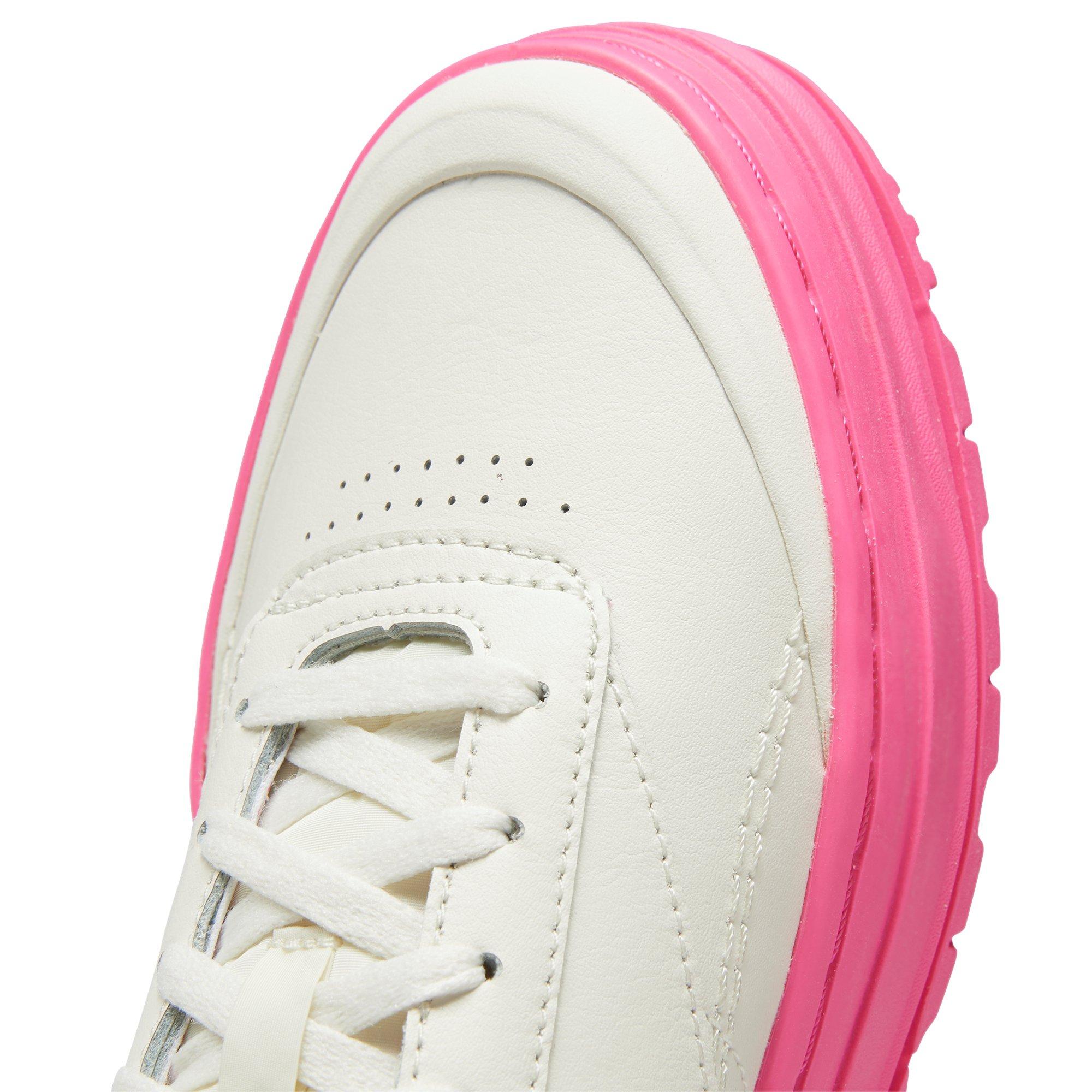 Reebok Club C Double Geo "Chalk/Atomic Pink" Women's Shoe - WHITE/PINK Thumbnail View 7