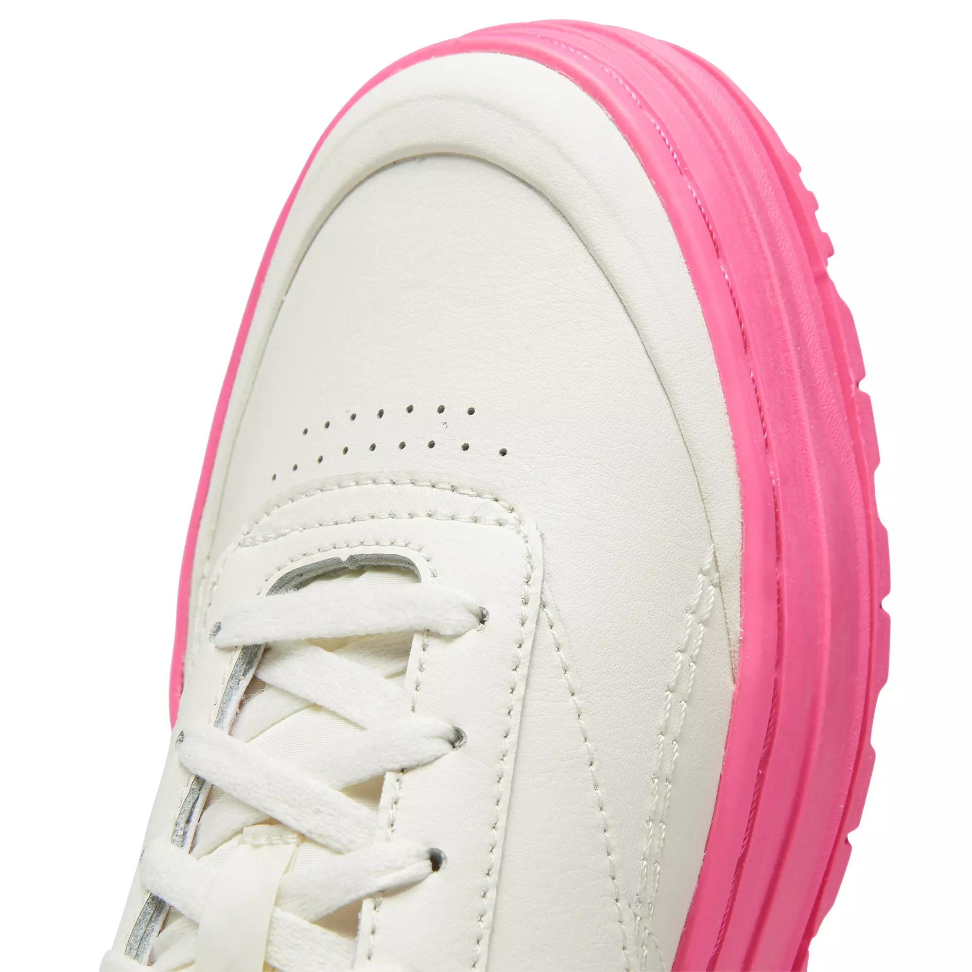 Reebok Club C Double Geo "Chalk/Atomic Pink" Women's Shoe - WHITE/PINK