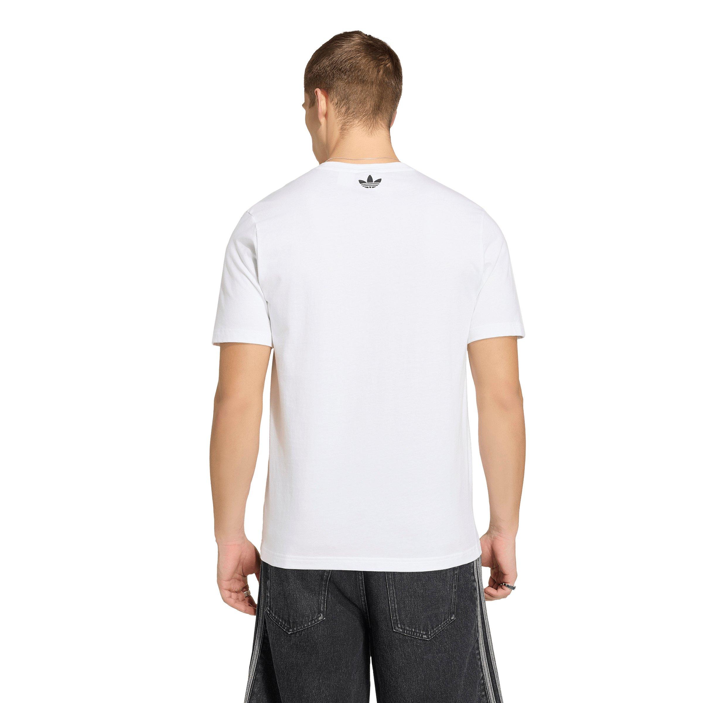 adidas Originals Men's Archive Anime Football Graphic Tee - White - WHITE Thumbnail View 2