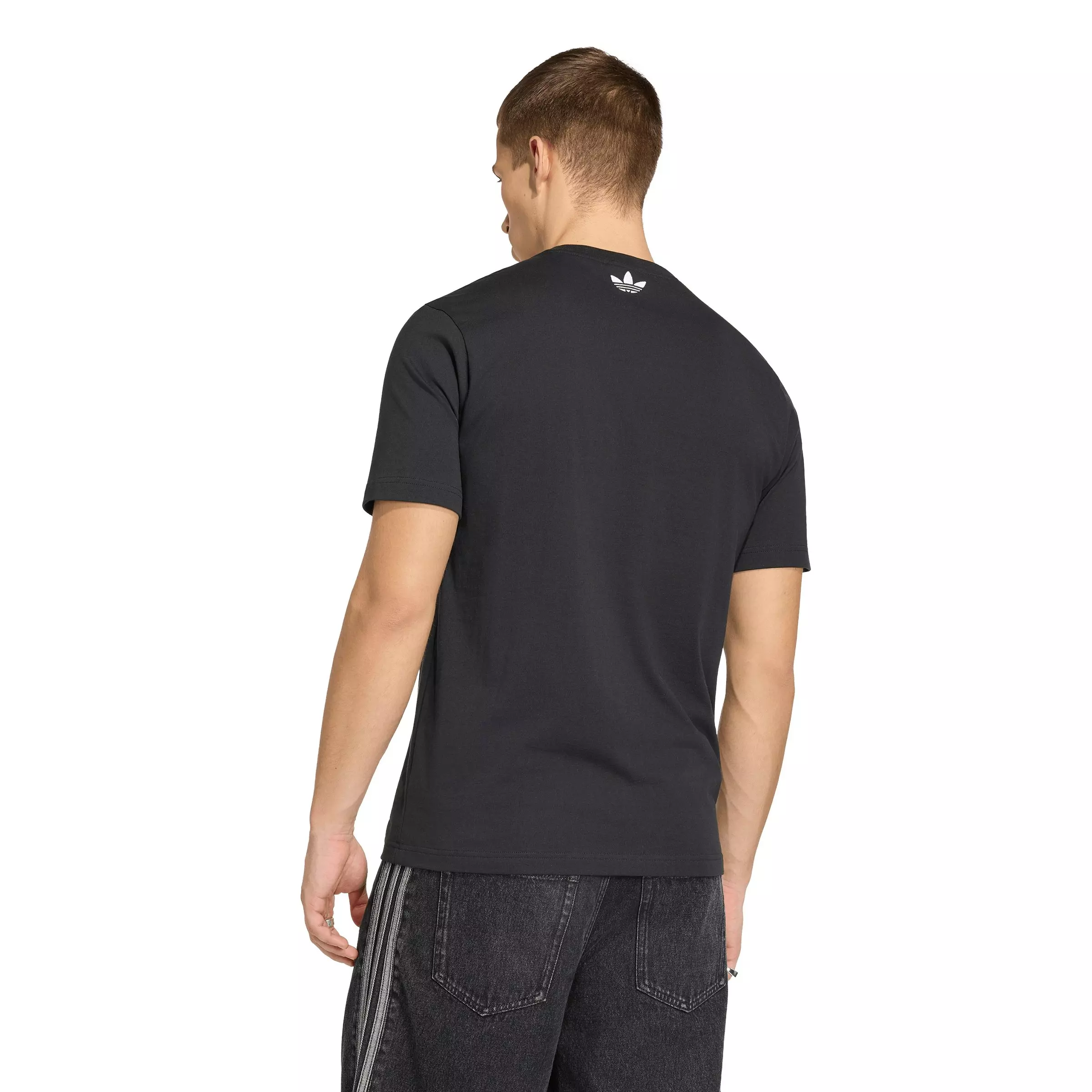 adidas Originals Men's Archive Anime Football Graphic Tee - Black - BLACK